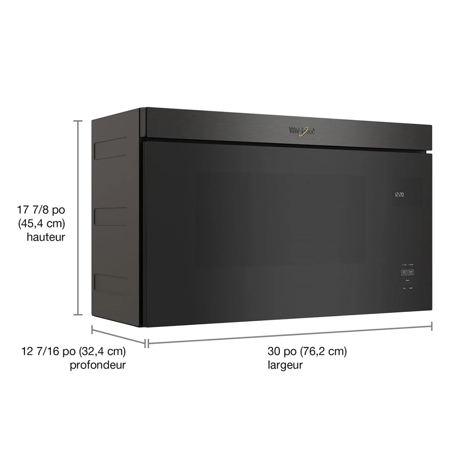 Whirlpool Black Stainless Over-the-Range Microwave (1.10 Cu Ft) - YWMMF5930PV - Image 8