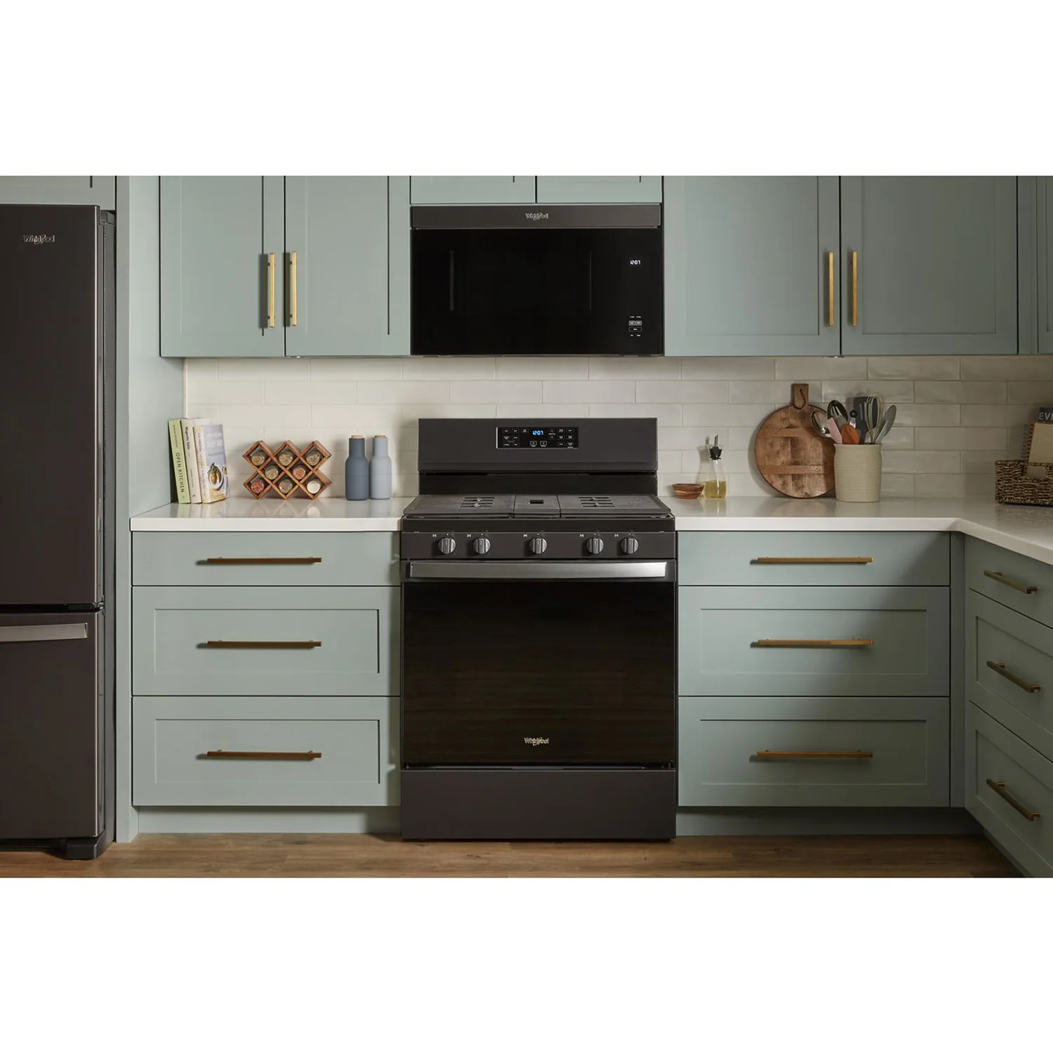Whirlpool Black Stainless Over-the-Range Microwave (1.10 Cu Ft) - YWMMF5930PV - Image 9