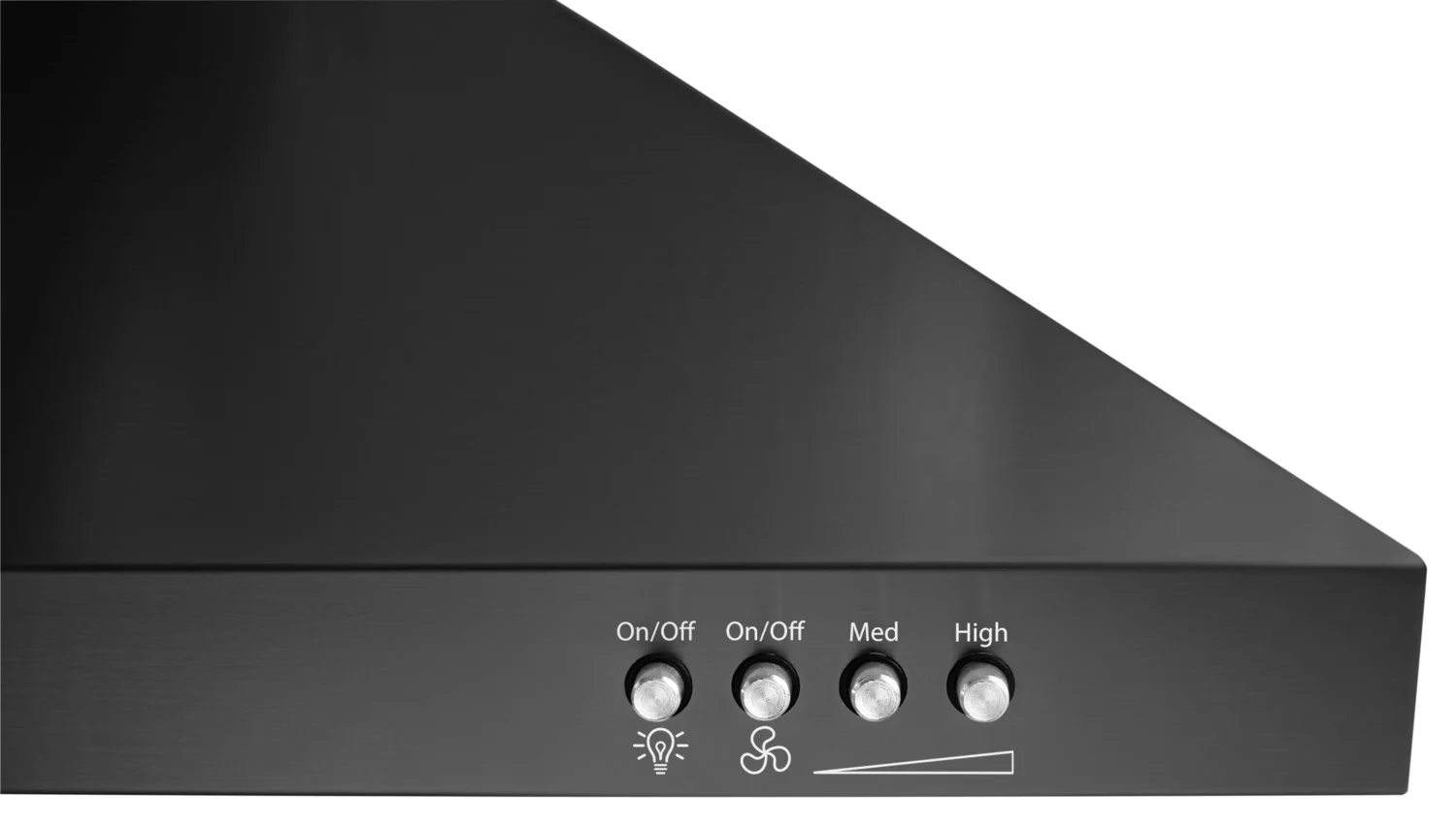 Whirlpool Black Stainless Steel 36" 400 CFM Canopy Wall-Mount Range Hood - WVW53UC6HV - Image 6