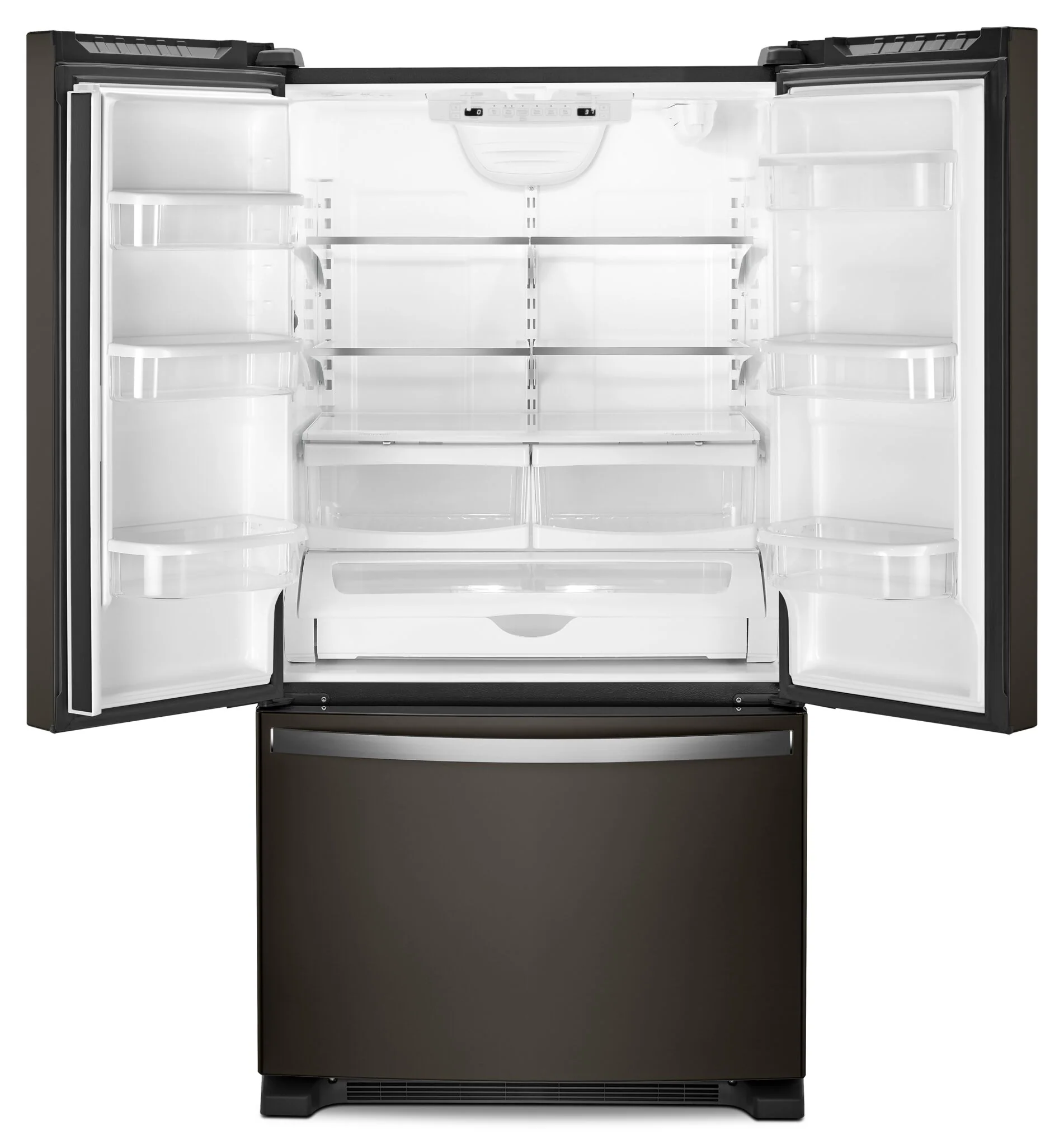 Whirlpool 32.75" 22.1 Cu. Ft. Black Stainless Steel French Door Refrigerator - WRFF5333PV - Image 2
