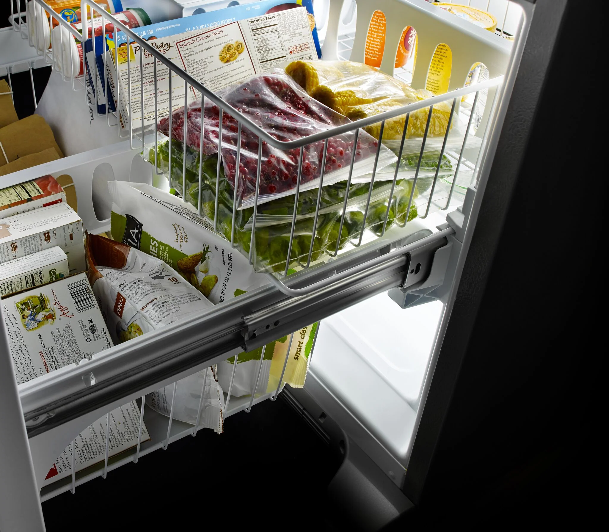 Whirlpool 32.75" 22.1 Cu. Ft. Black Stainless Steel French Door Refrigerator - WRFF5333PV - Image 4