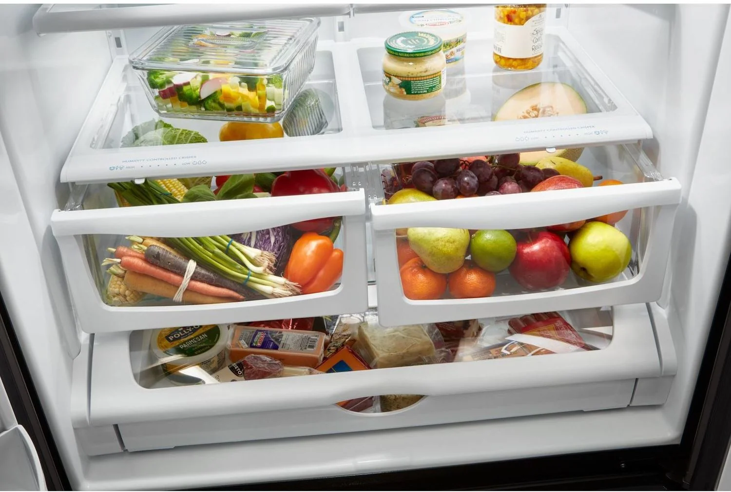 Whirlpool Black Stainless Steel French Door Refrigerator (25 Cu. Ft.) - WRF555SDHV - Image 8