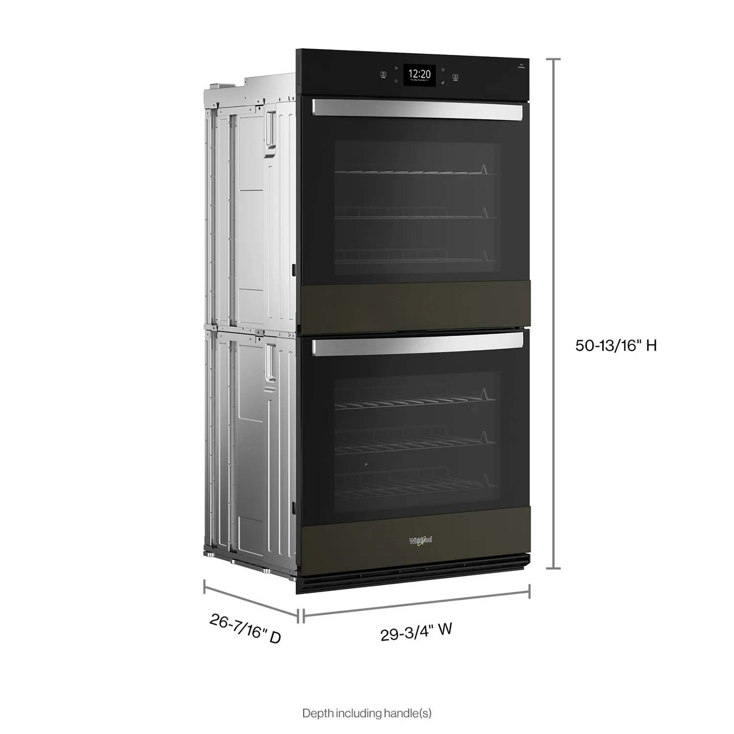 Whirlpool Black Stainless Steel Smart Double Wall Oven with PrintShield™ Finish (10.00 Cu Ft) - WOED7030PV - Image 3