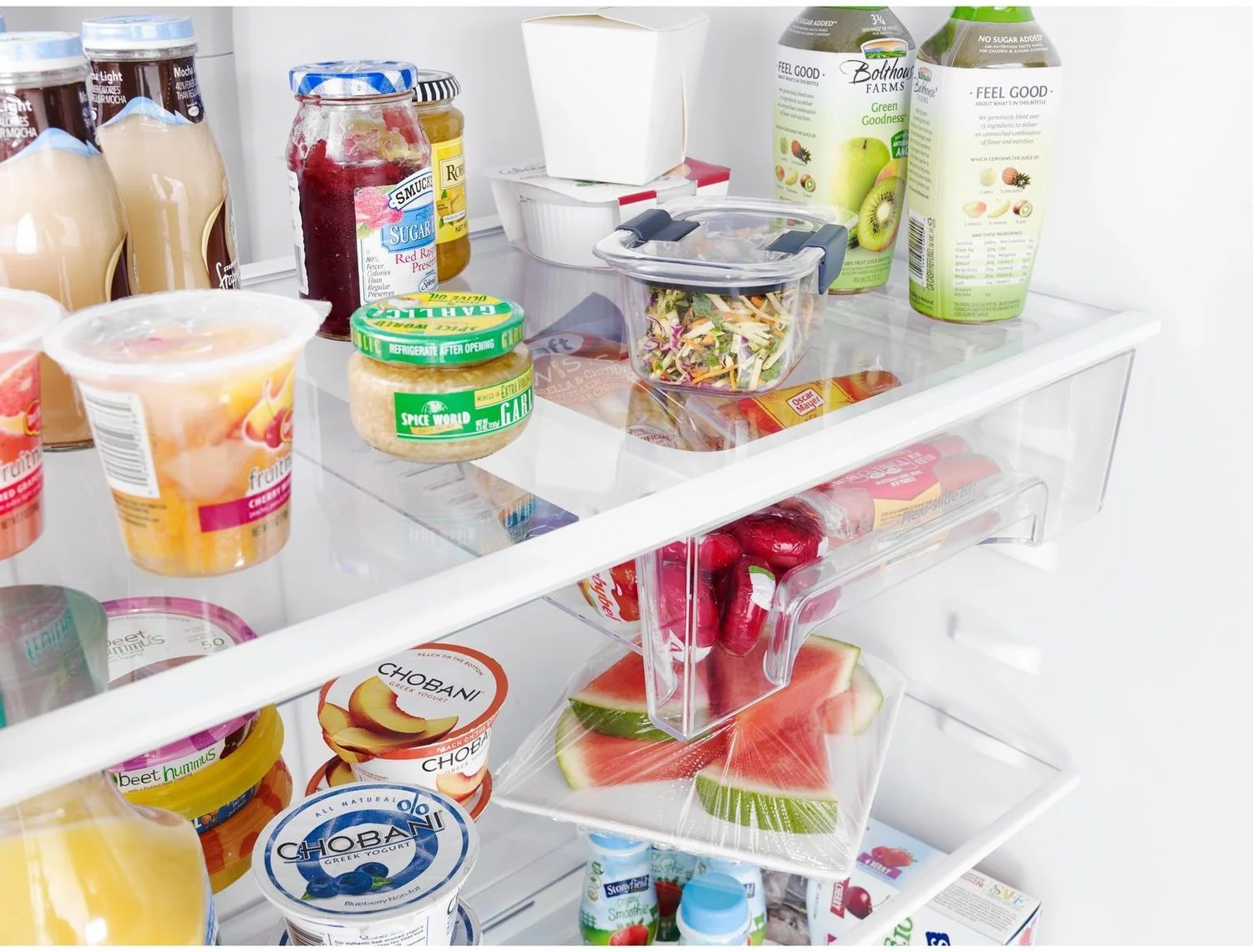 Whirlpool 32.8" 21 Cu. Ft. Black Stainless Steel Top-Freezer Refrigerator - WRT541SZHV - Image 4