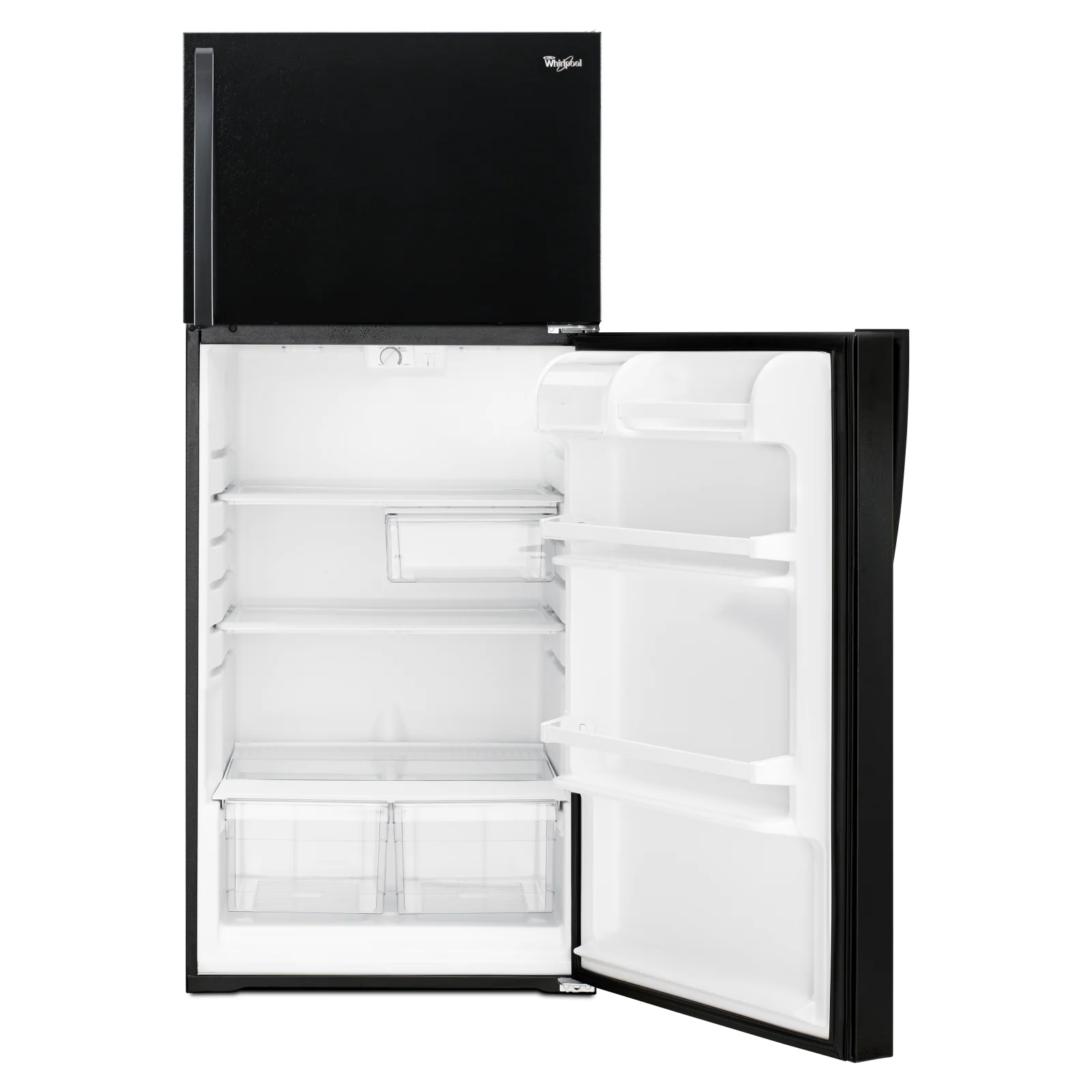 Whirlpool 28" 14.3 Cu. Ft. Black Top-Freezer Refrigerator - WRT314TFDB - Image 6