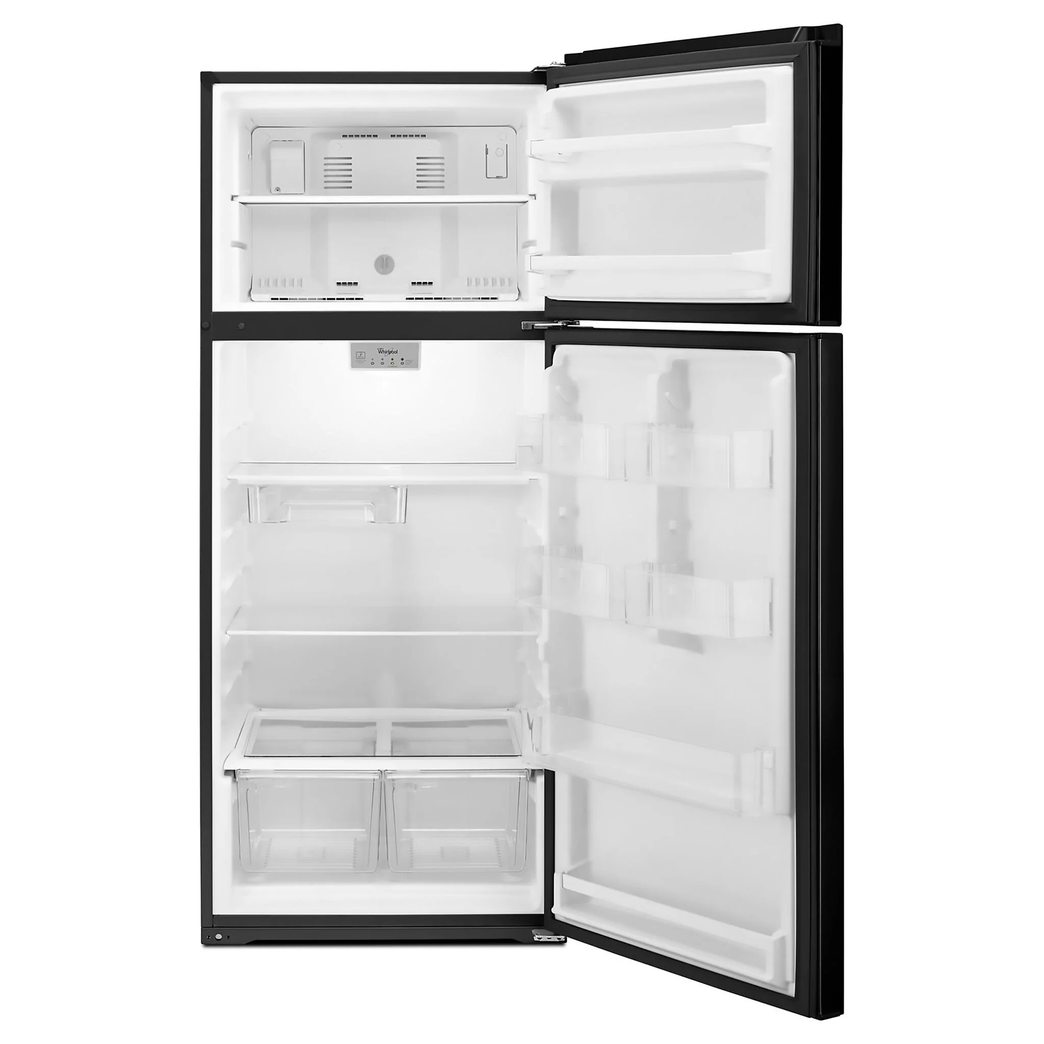 Whirlpool 28" 18 Cu. Ft. Black Top-Freezer Refrigerator - WRT518SZFB - Image 2