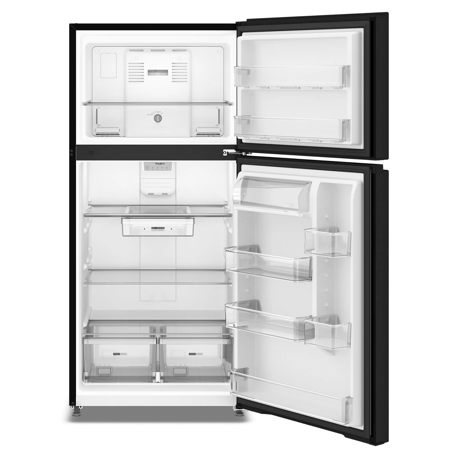 Whirlpool 30" 19.2 Cu. Ft. Black Top-Freezer Refrigerator - WRTX5419SB - Image 3