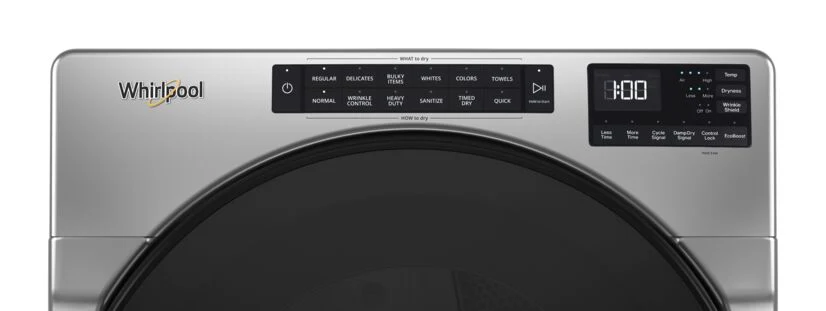 Whirlpool Chrome Shadow Electric Dryer with Wrinkle Shield (7.4 cu. ft.) - YWED5605MC - Image 2