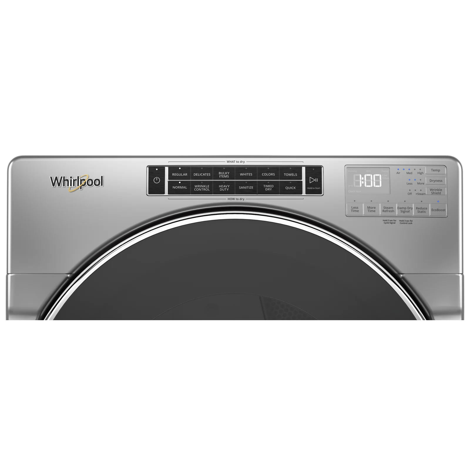 Whirlpool Chrome Shadow Front Load Electrical Dryer (7.4 cu.ft.) - YWED8620HC - Image 4