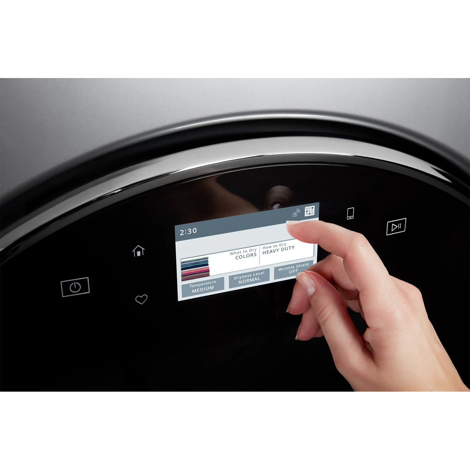 Whirlpool Chrome Shadow Front-Load Washer (5.8 cu. ft.) & Gas Dryer (7.4 cu. ft.) - WFW8620HC/WGD9620HC - Image 3