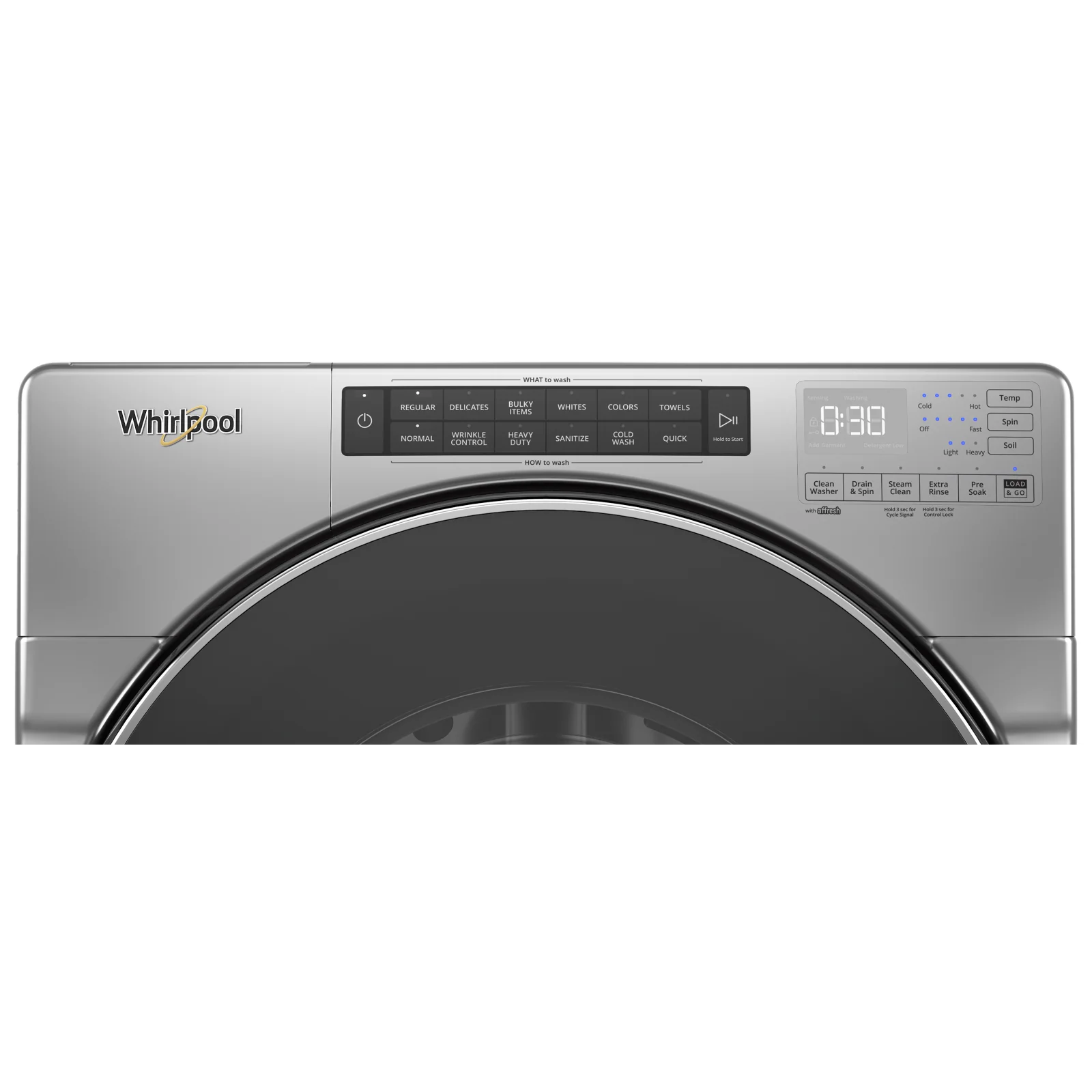 Whirlpool Chrome Shadow Front Load Washer (5.8 cu.ft.) - WFW8620HC - Image 3