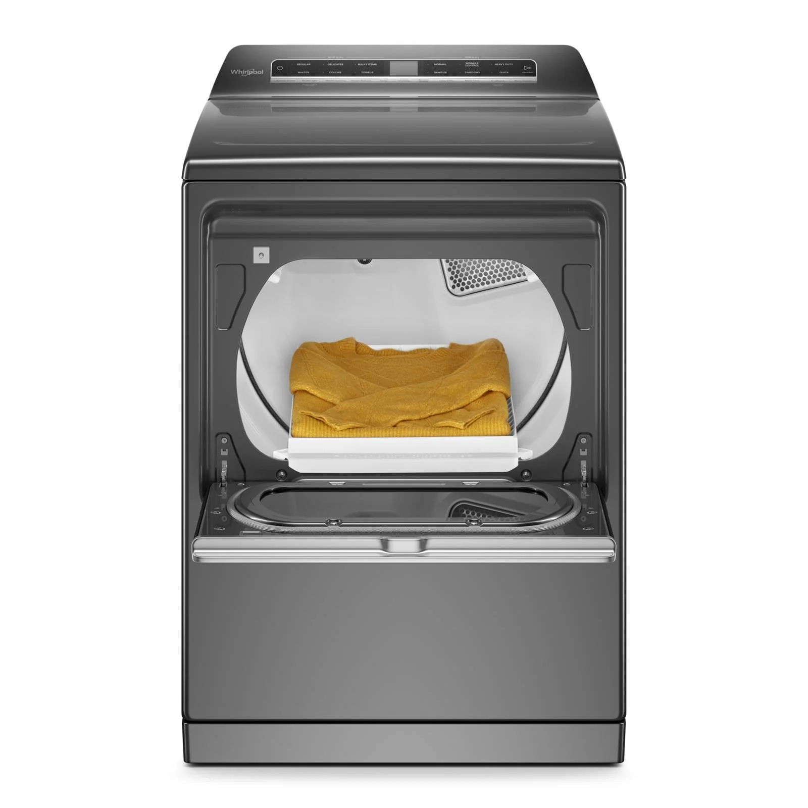 Whirlpool Chrome Shadow Gas Dryer (7.40 Cu Ft) - WGD8127LC - Image 7