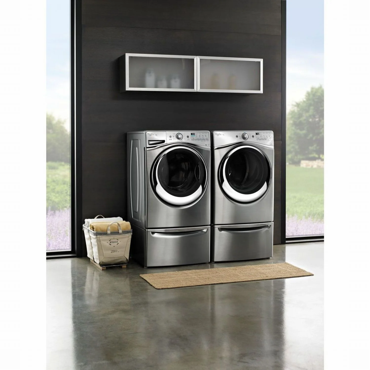 Whirlpool Chrome Shadow Laundry Pedestal (15.5") - WFP2715HC - Image 3