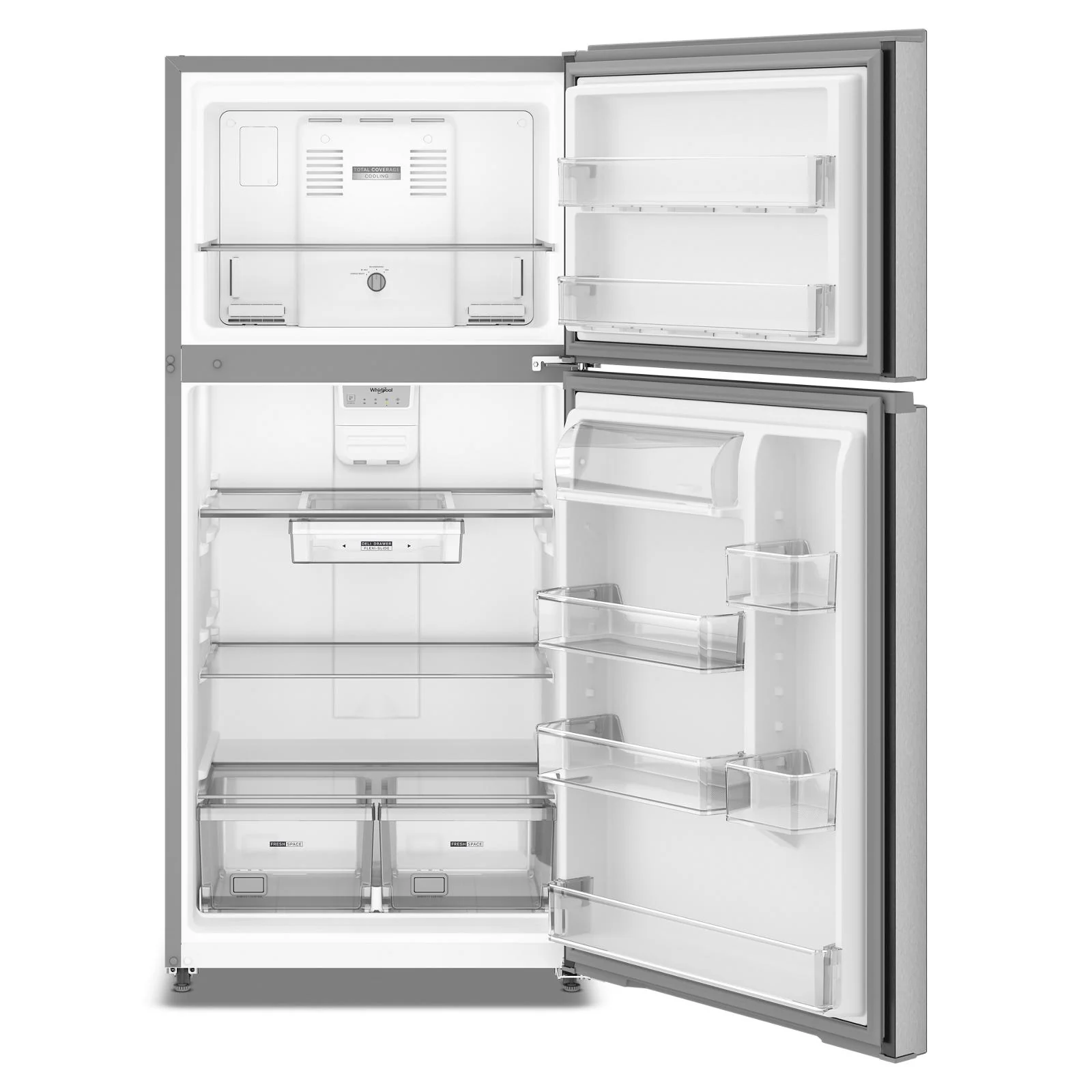 Whirlpool 30" 19.2 Cu. Ft. Fingerprint Resistant Stainless Top-Freezer Refrigerator - WRTX5419SZ - Image 3