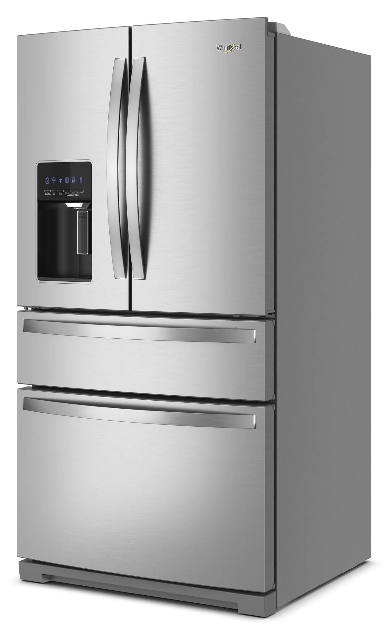 Whirlpool 35.75" 26 Cu. Ft. Fingerprint Resistant Stainless Steel 4-Door French Door Refrigerator - WRMF7736PZ - Image 3
