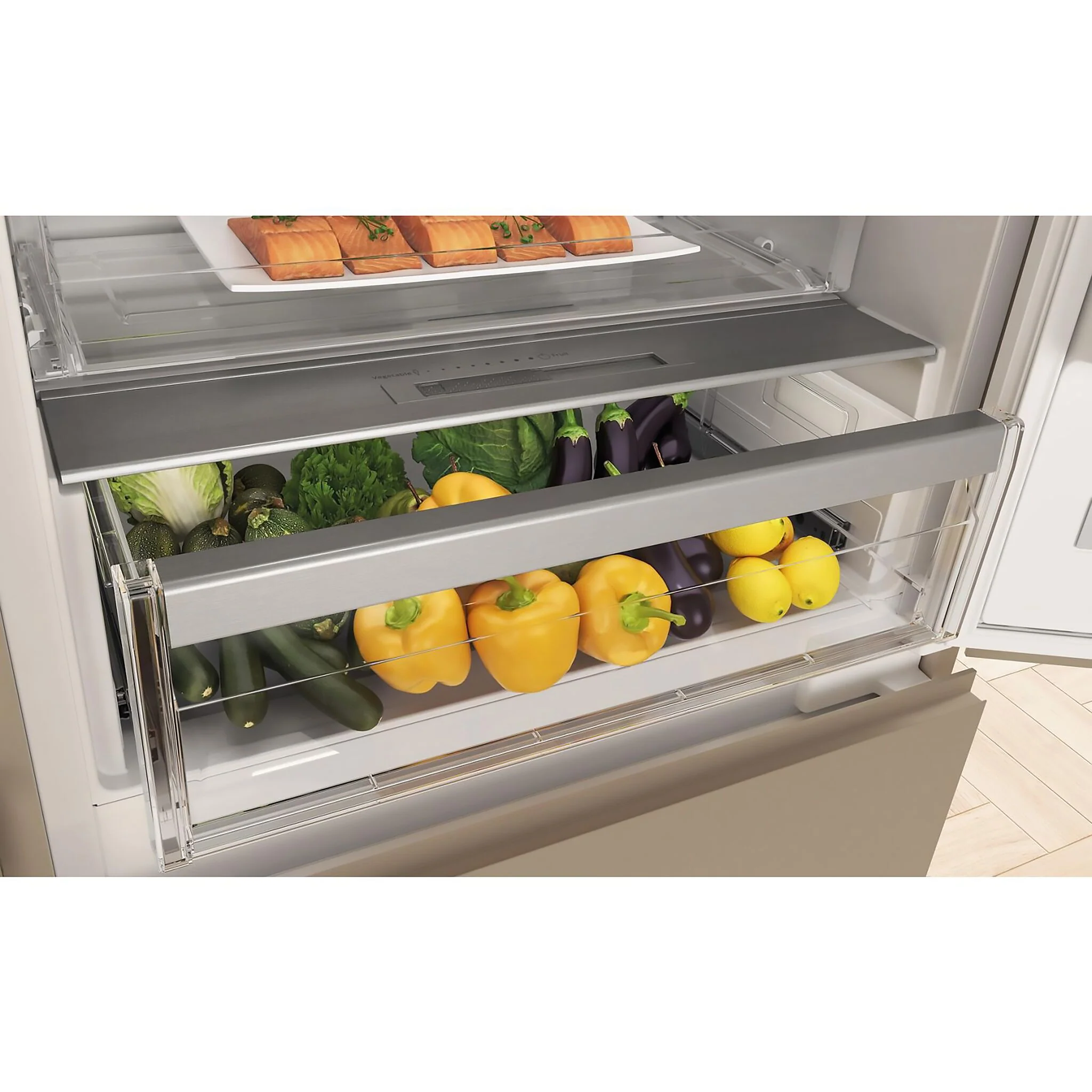 Whirlpool 23.5" 11.31 Cu. Ft. Fingerprint Resistant Stainless Steel Bottom-Freezer Refrigerator - URBC5024PZ - Image 2