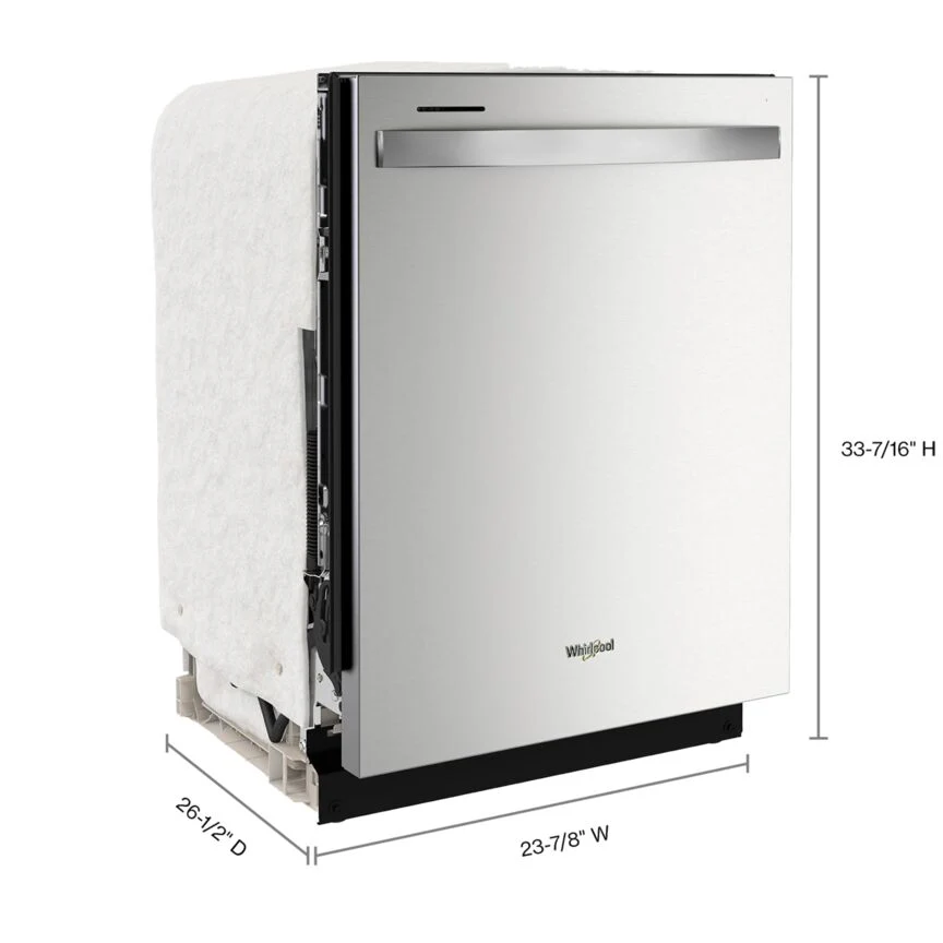 Whirlpool Fingerprint Resistant Stainless Steel Dishwasher with Deep Top Rack (50 dBA) - WDT740SALZ - Image 11