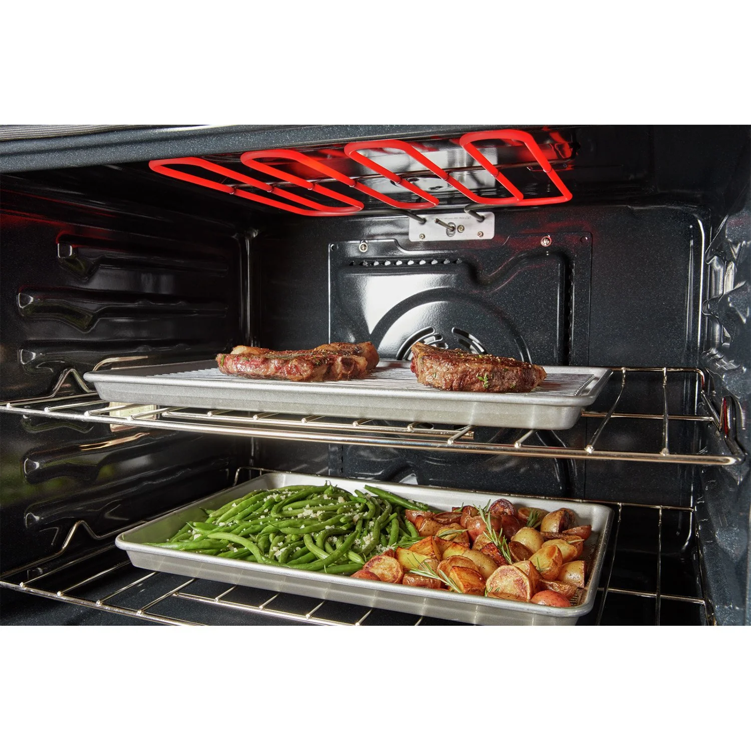 Whirlpool Fingerprint Resistant Stainless Steel Double Wall Oven (10.00 Cu Ft) - WOED5030LZ - Image 7