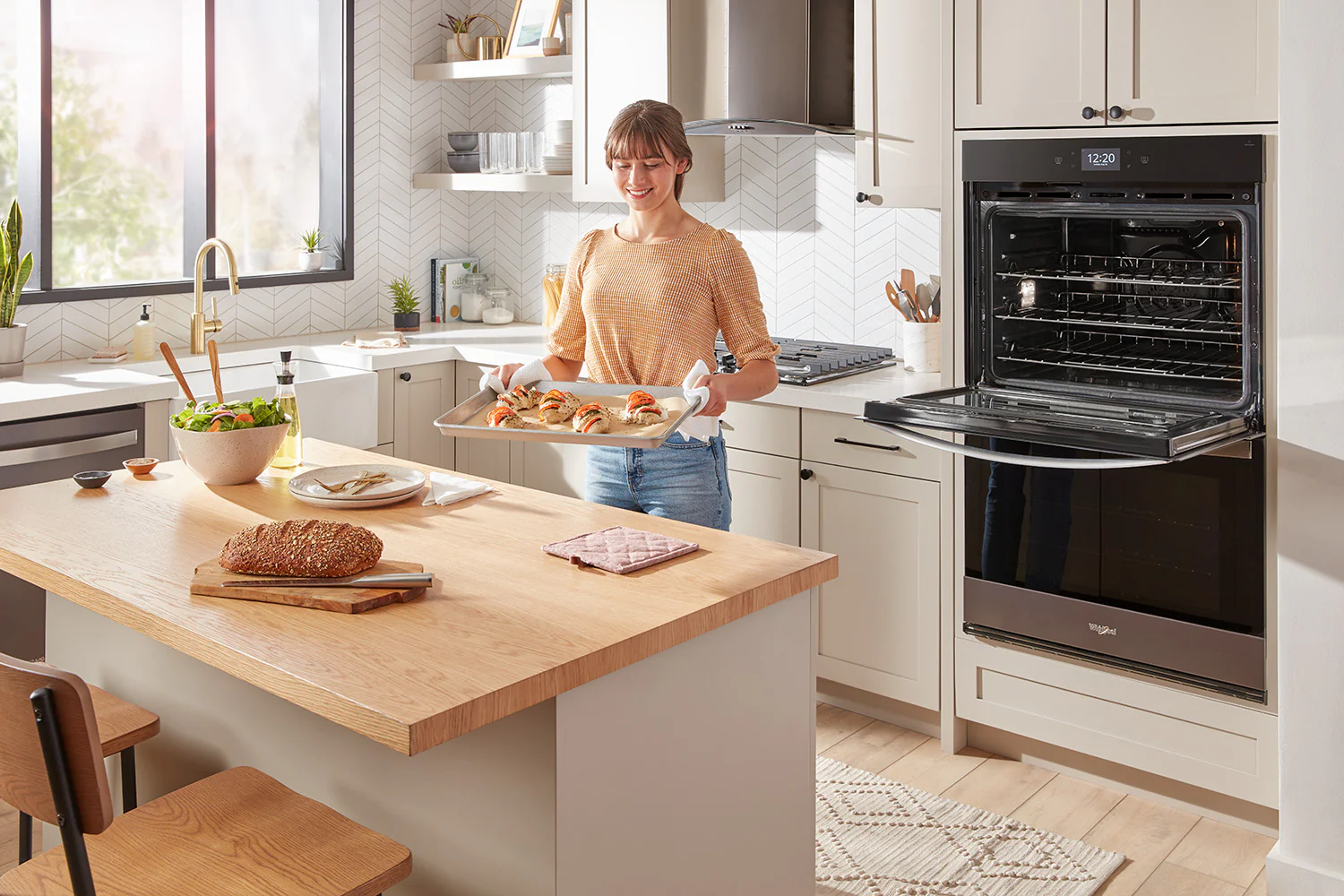 Whirlpool Fingerprint Resistant Stainless Steel Double Wall Oven (10.00 Cu Ft) - WOED7030PZ - Image 9