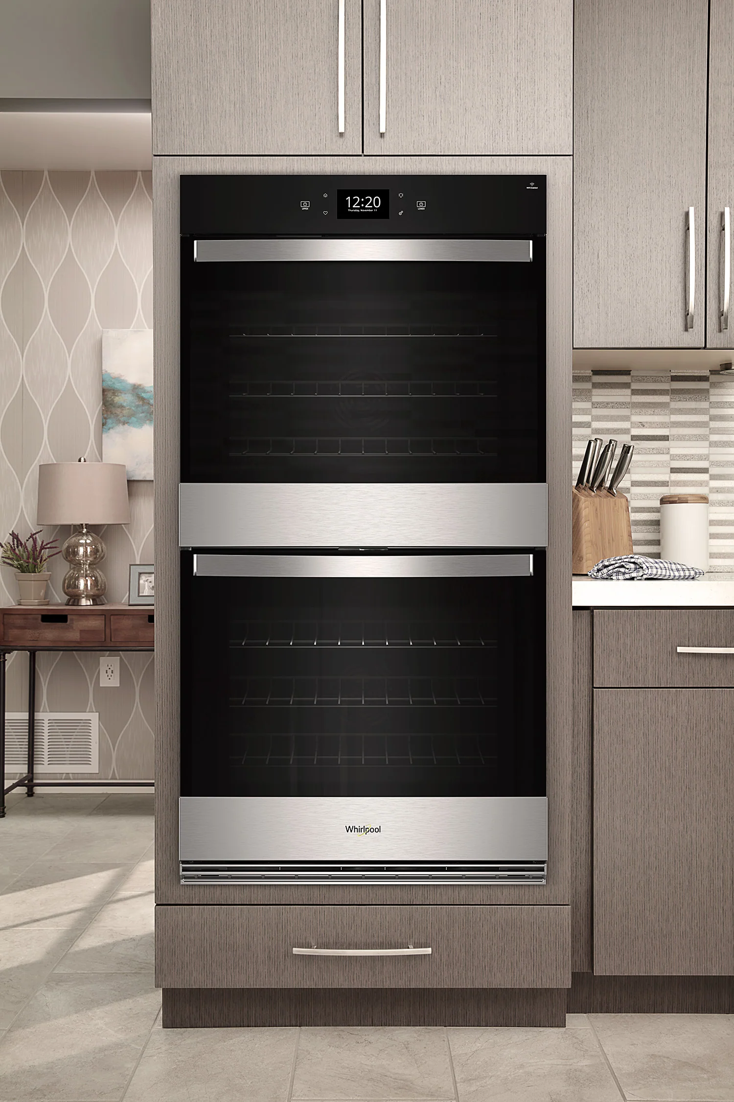 Whirlpool Fingerprint Resistant Stainless Steel Double Wall Oven (8.60 Cu Ft) - WOED7027PZ - Image 2