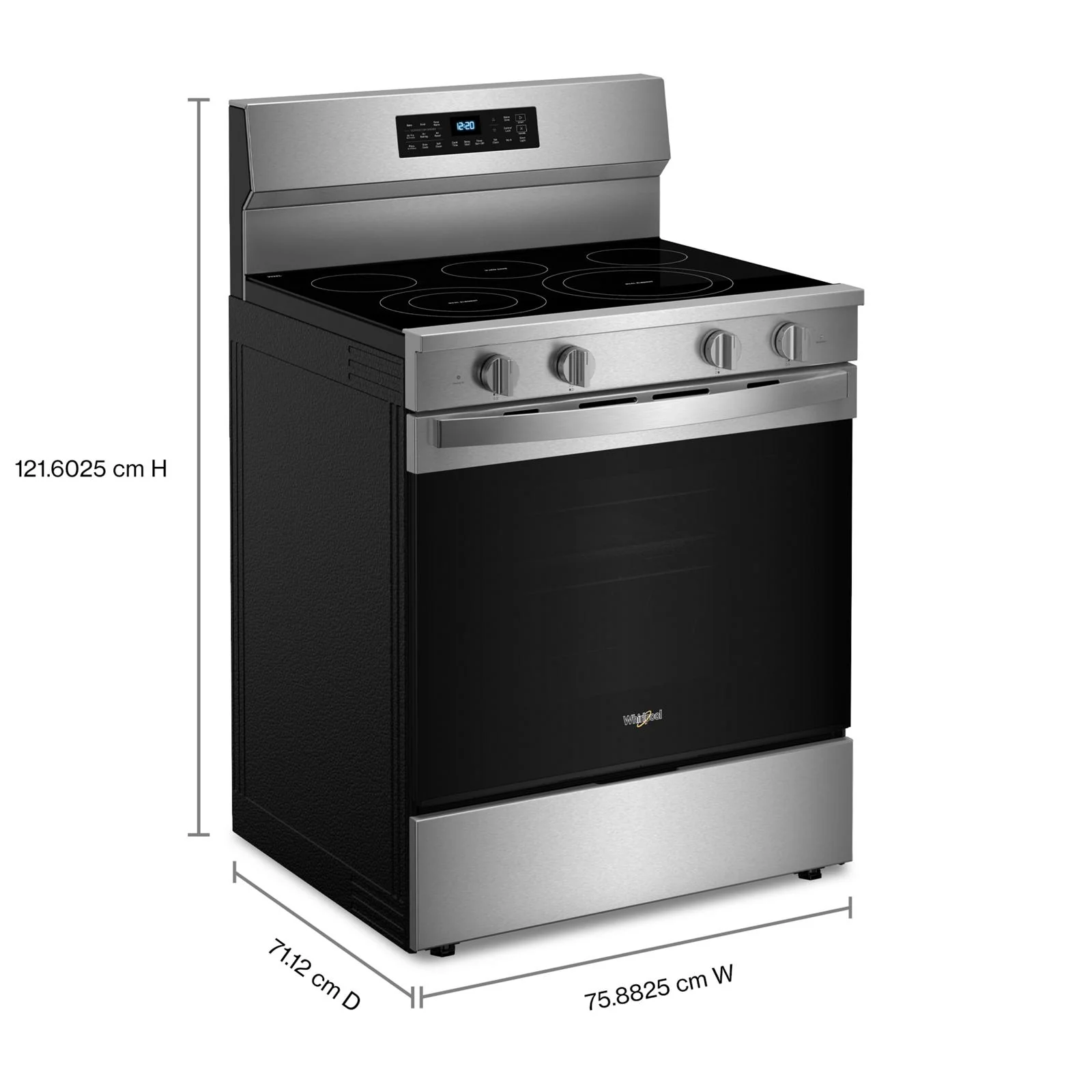 Whirlpool Fingerprint Resistant Stainless Steel Freestanding Electric Convection Range (5.3 cu.ft.) - YWFES7030SZ - Image 7
