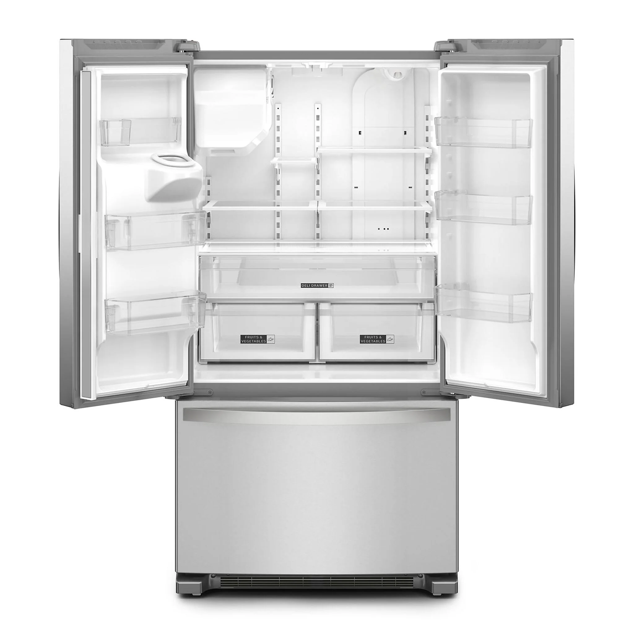 Whirlpool Fingerprint Resistant Stainless Steel French Door Refrigerator (24.7 Cu.Ft.) - WRFF3436RZ - Image 2
