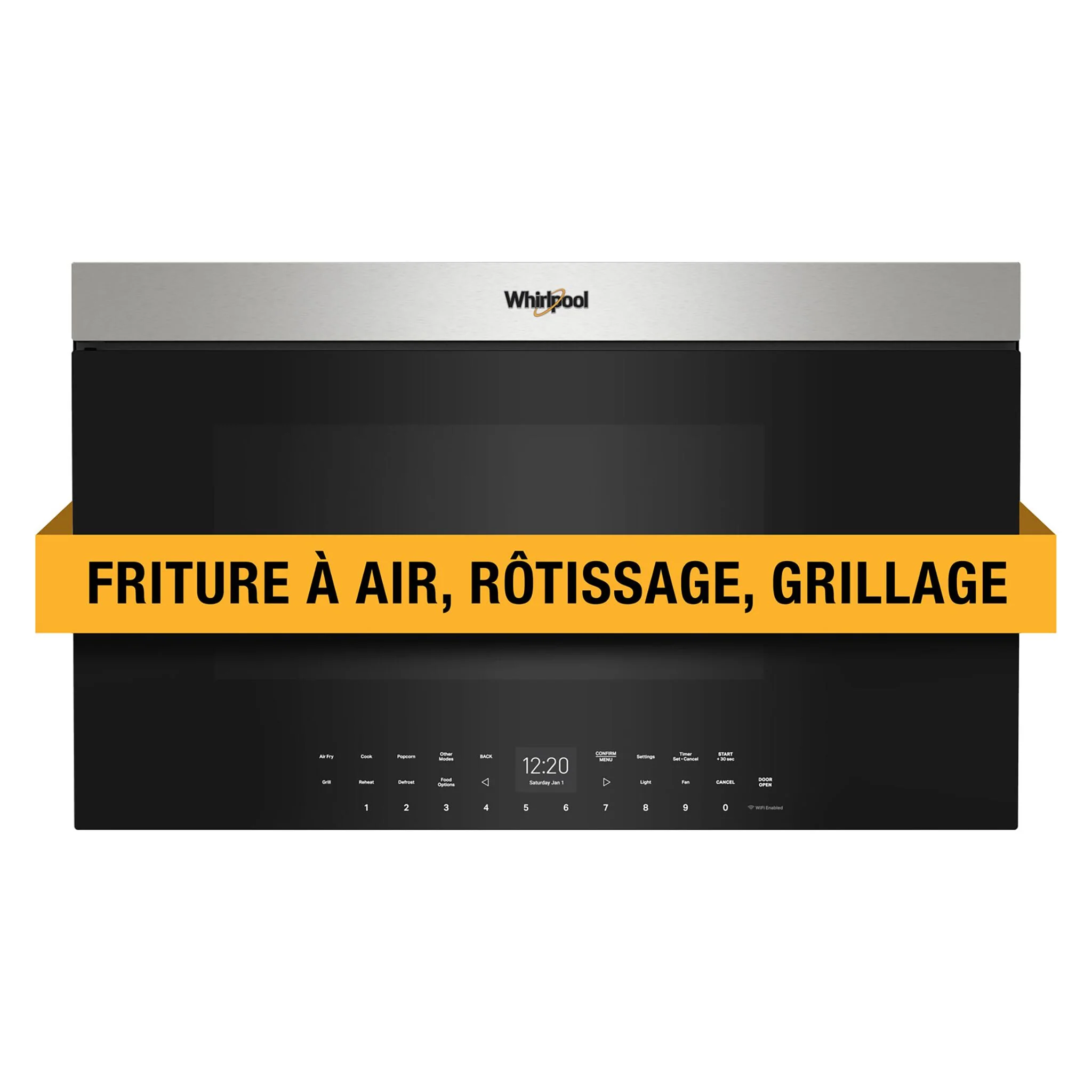 Whirlpool Fingerprint Resistant Stainless Steel Over-the-Range Microwave (1.1 Cu.Ft.) - YWMMF7330RZ - Image 3