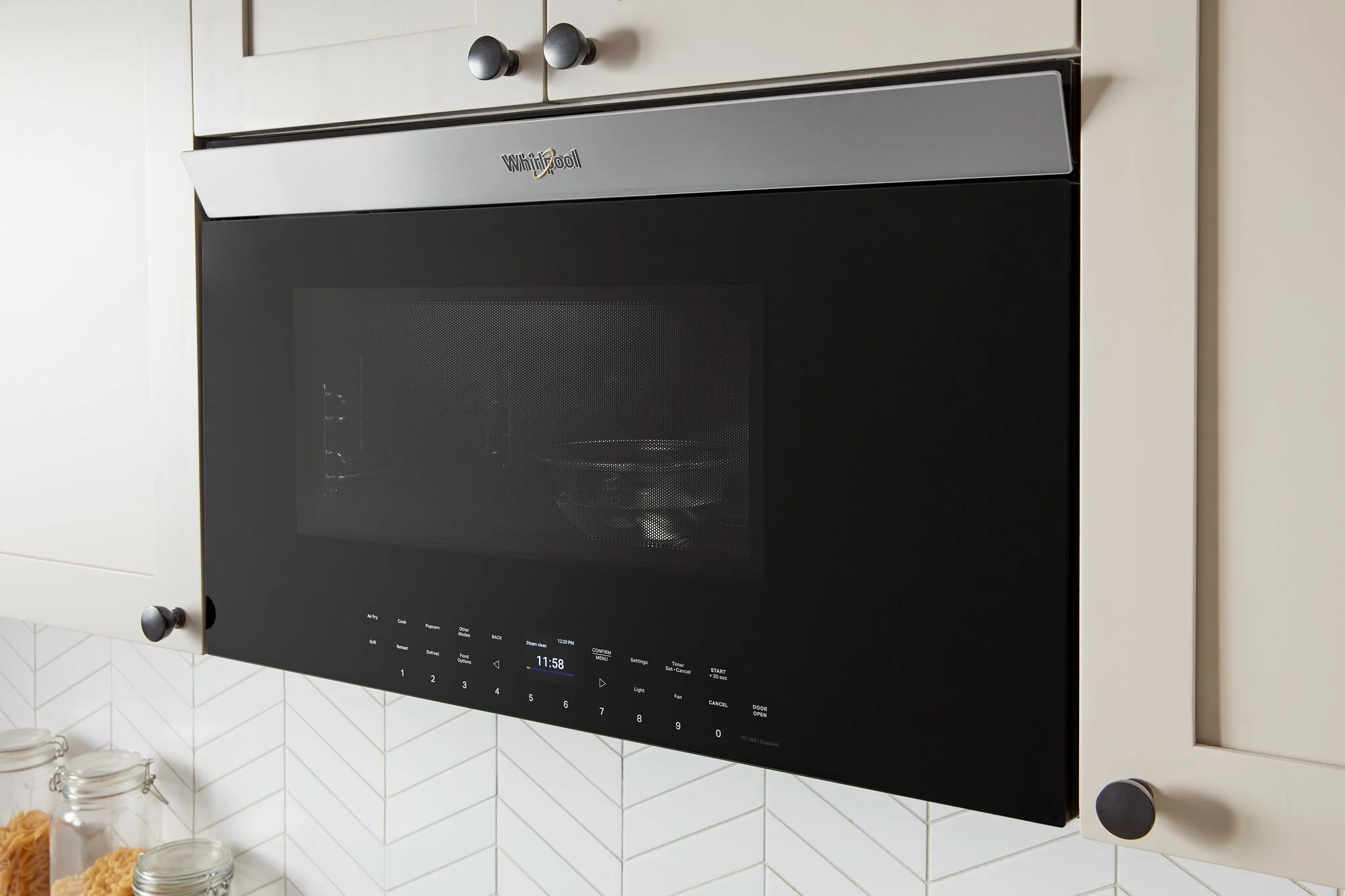 Whirlpool Fingerprint Resistant Stainless Steel Over-the-Range Microwave (1.1 Cu.Ft.) - YWMMF7330RZ - Image 4