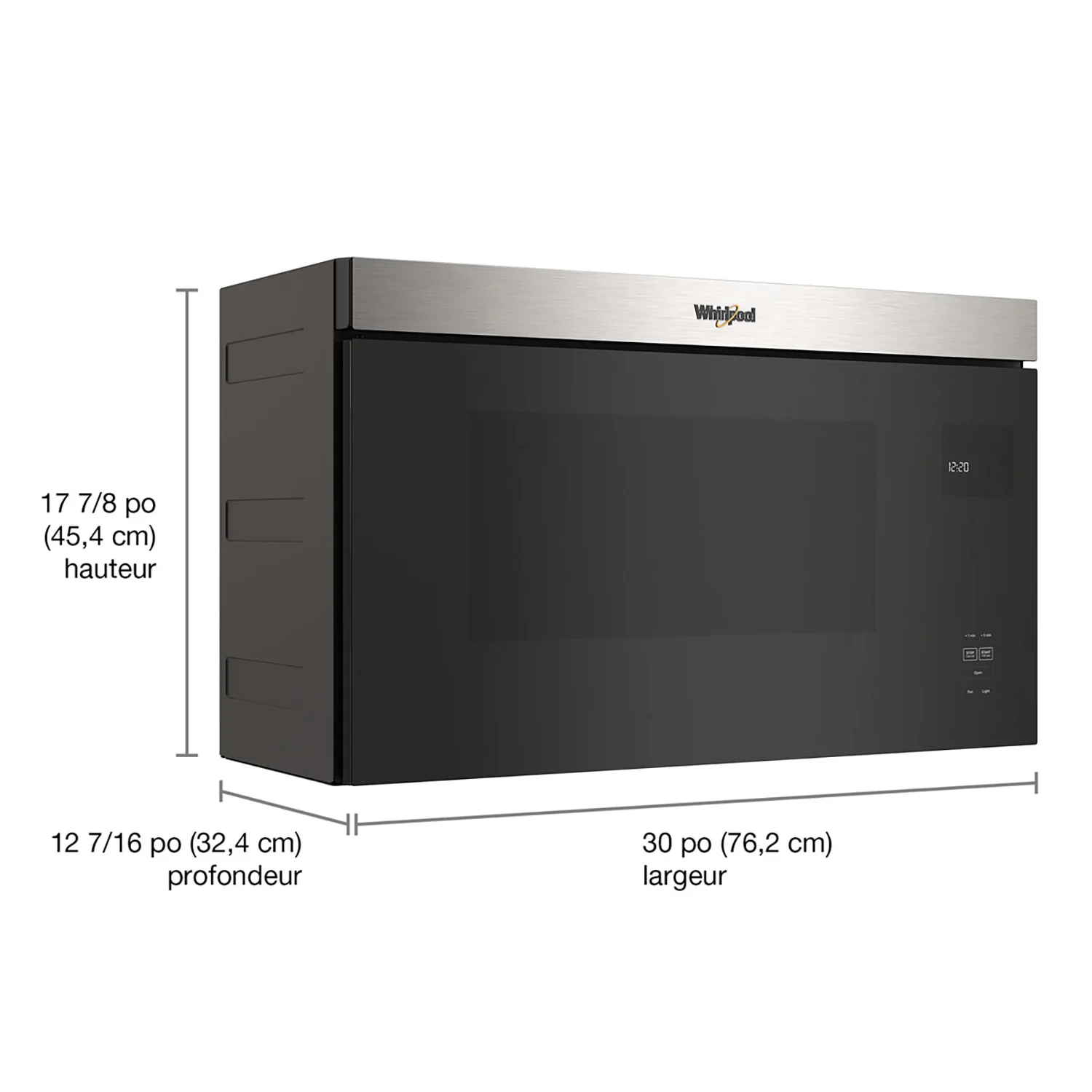 Whirlpool Fingerprint Resistant Stainless Steel Over-the-Range Microwave (1.10 Cu Ft) - YWMMF5930PZ - Image 8