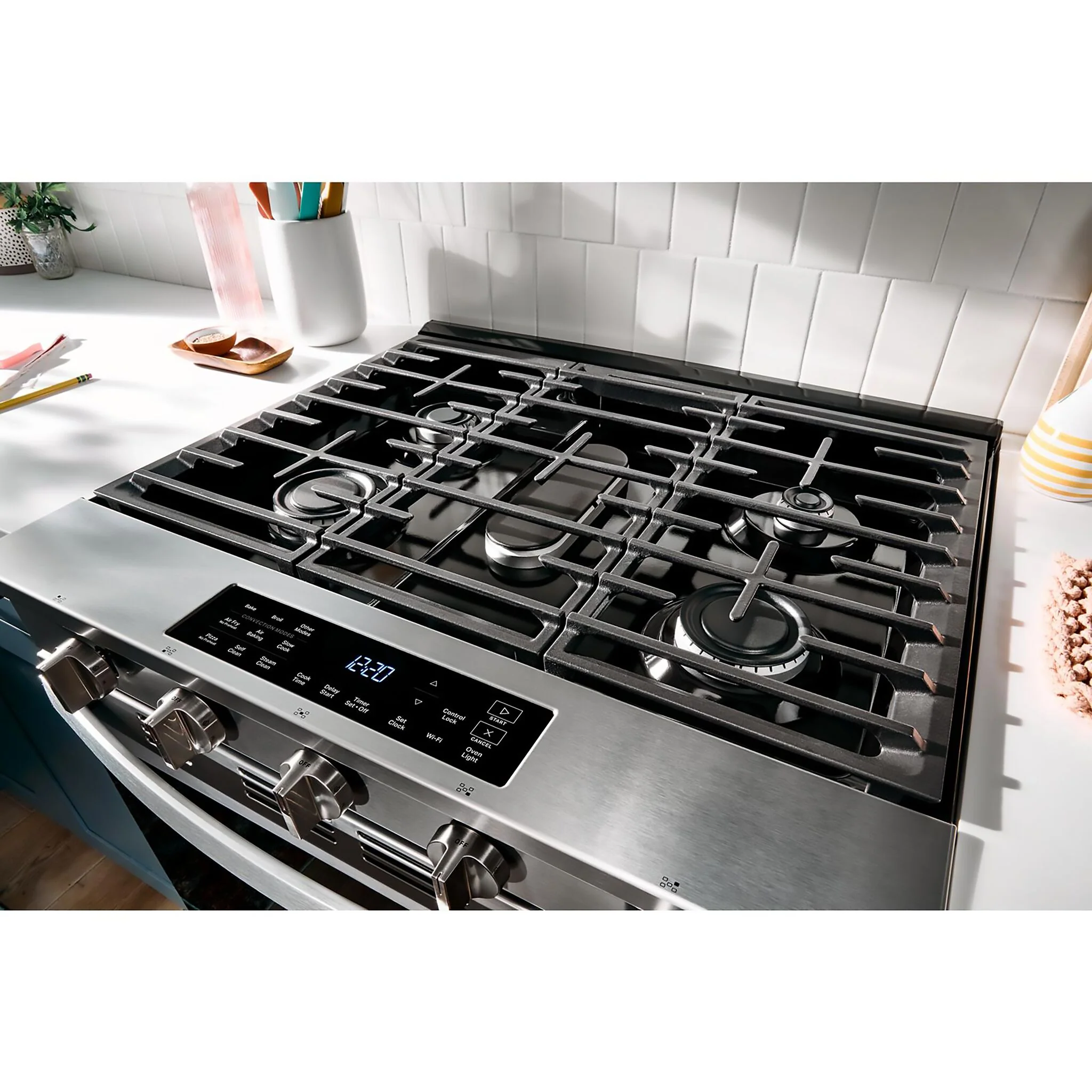 Whirlpool Fingerprint Resistant Stainless Steel Slide-In Gas Convection Range - WSGS5030SZ - Image 4