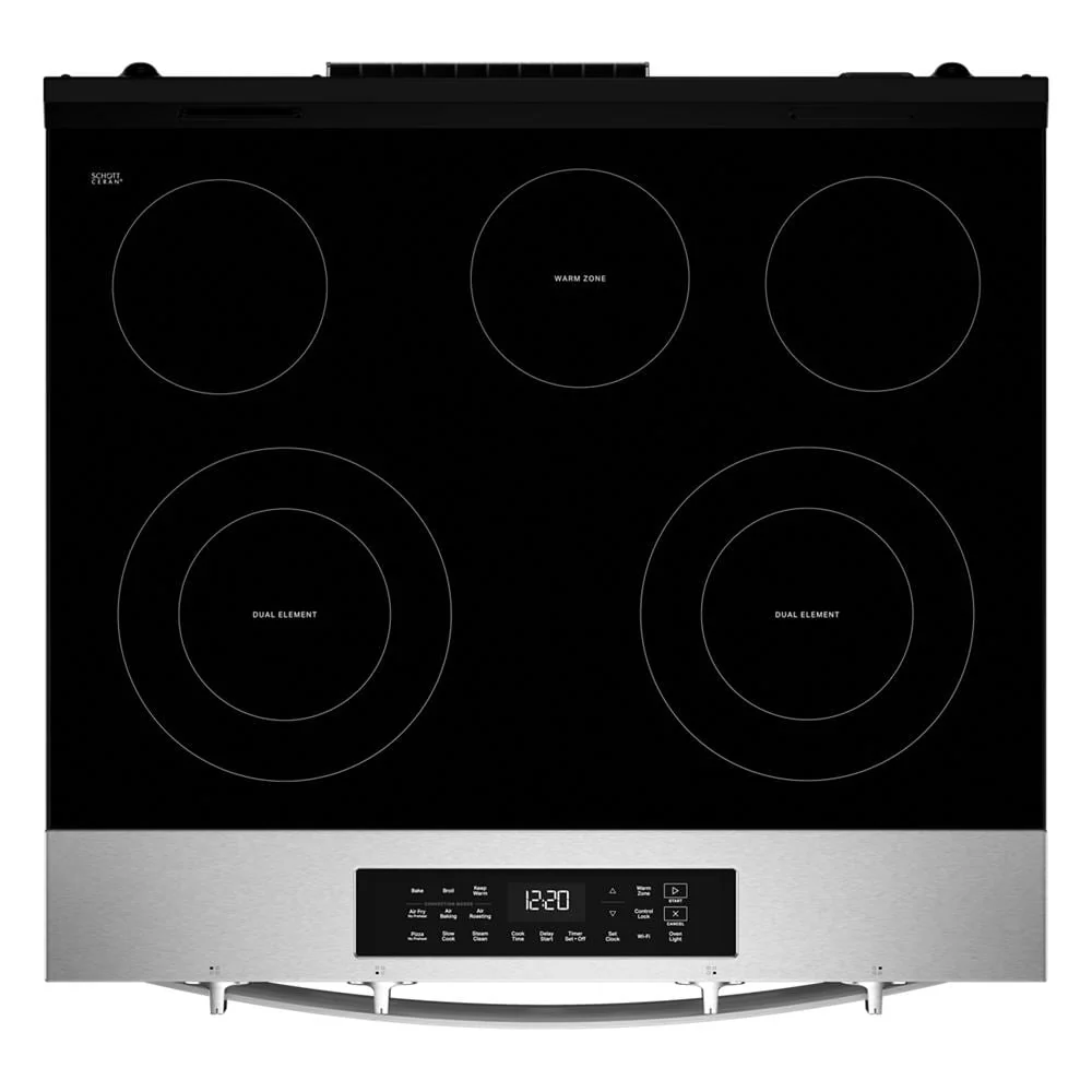 Whirlpool Fingerprint Resistant Stainless Steel Slide-In Smart Electric Convection Range (5.3 Cu. Ft.) - YWSES4530TZ - Image 6
