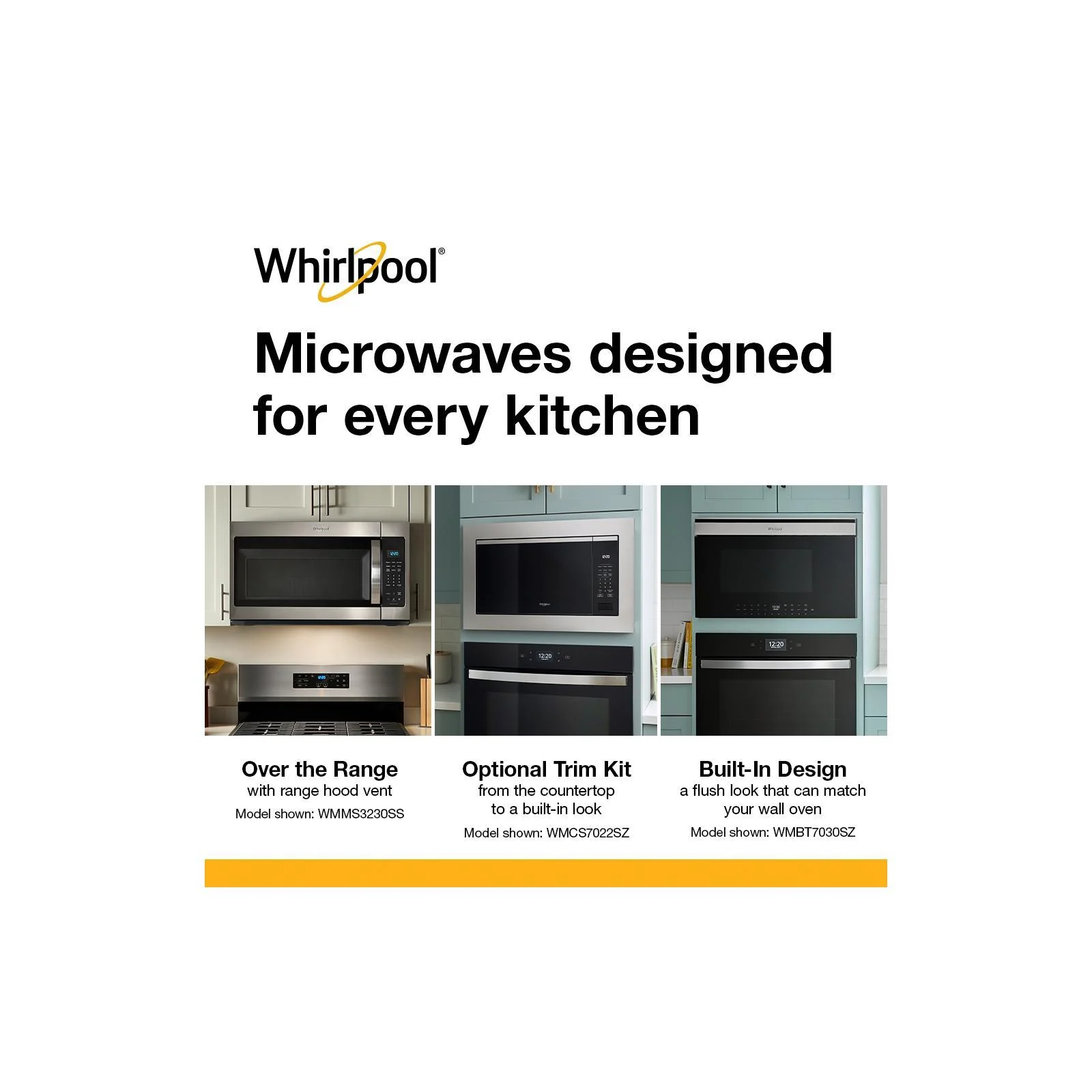 Whirlpool Fingerprint Resistant Stainless Steel Smart Built-In Convection Microwave (1.1 Cu. Ft.) - YWMBT7030SZ - Image 13