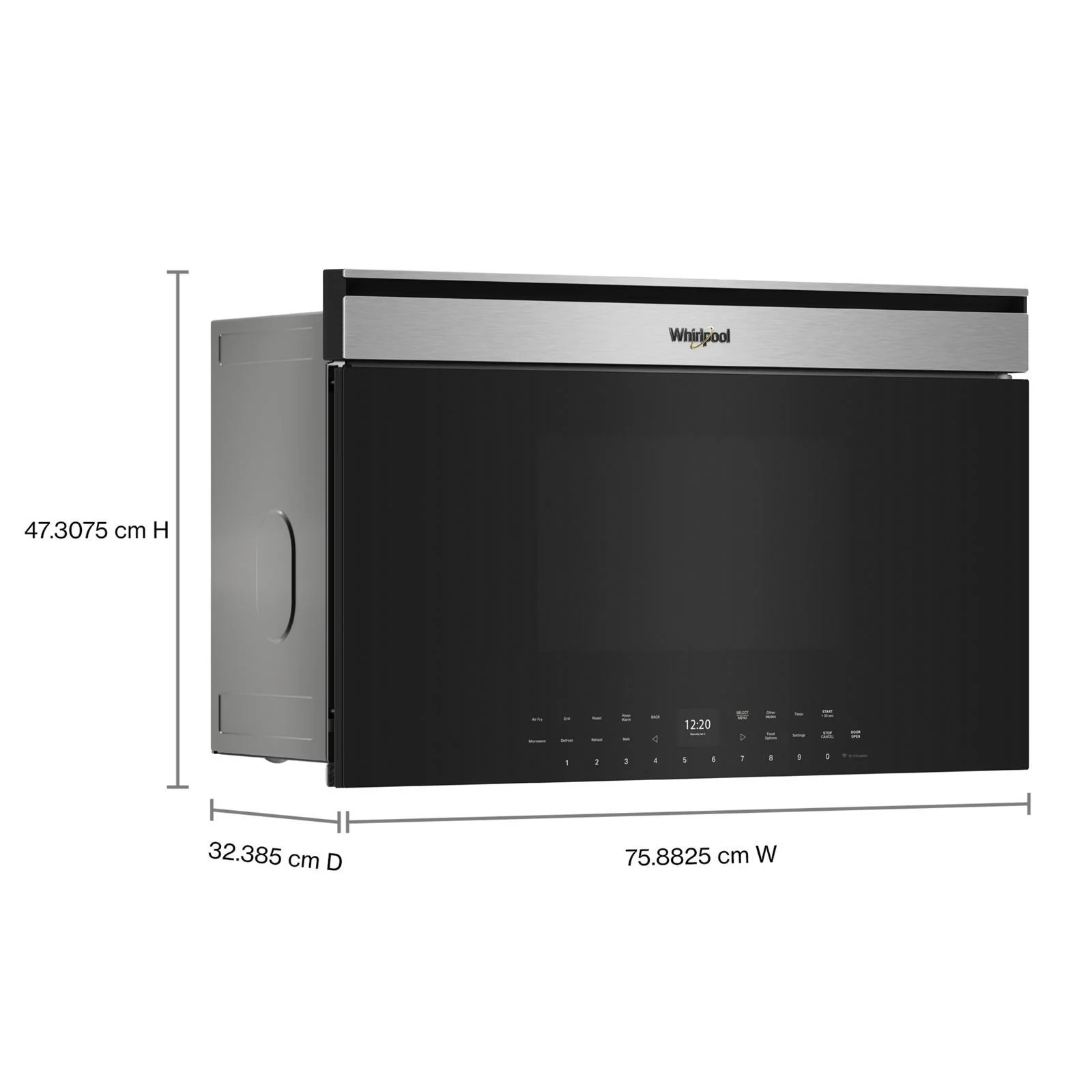 Whirlpool Fingerprint Resistant Stainless Steel Smart Built-In Convection Microwave (1.1 Cu. Ft.) - YWMBT7030SZ - Image 6
