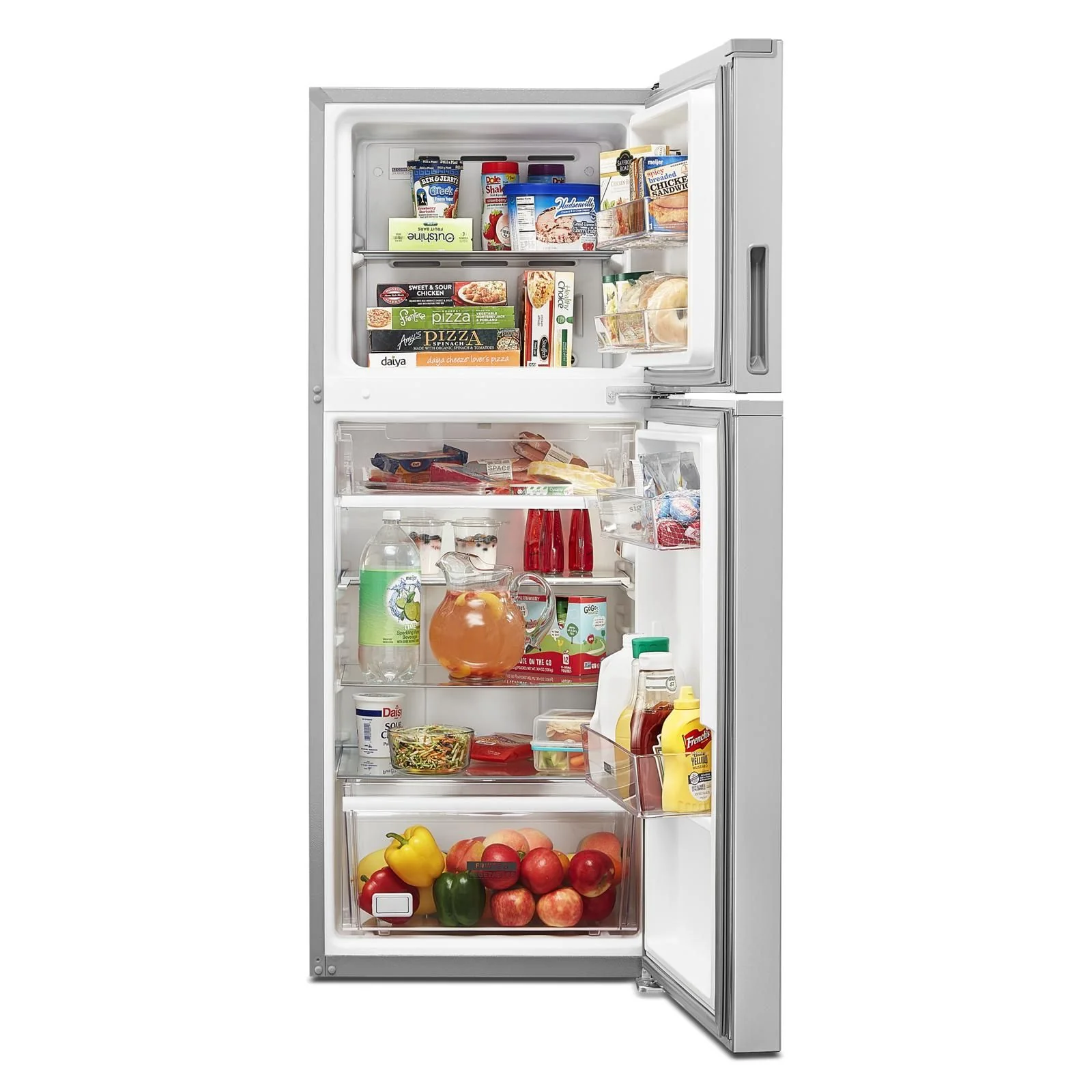 Whirlpool 24.5" 11.6 Cu. Ft. Fingerprint Resistant Stainless Steel Top-Freezer Refrigerator - WRT312CZJZ - Image 4