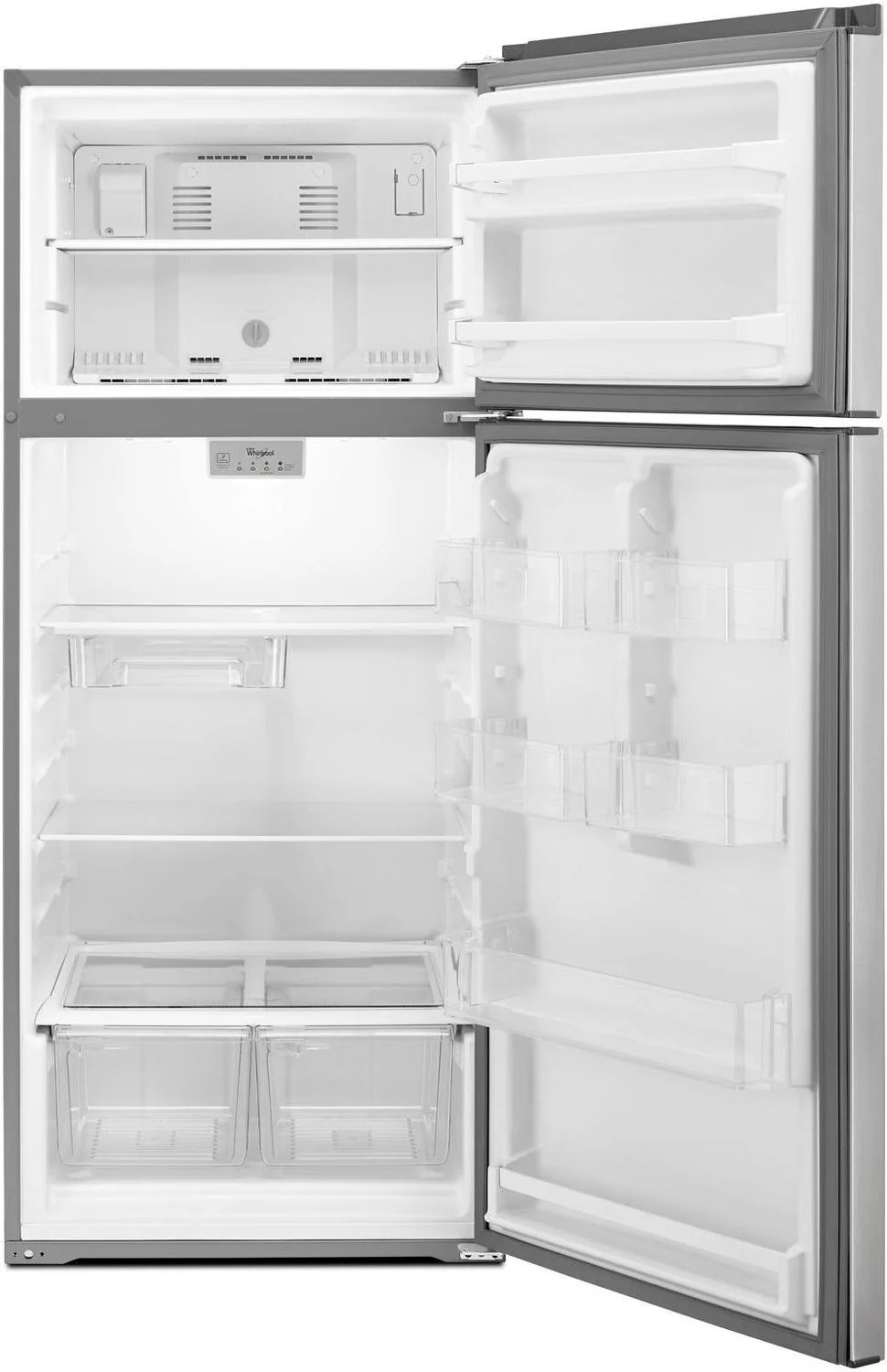 Whirlpool 28" 18 Cu. Ft. Metallic Steel Top-Freezer Refrigerator - WRT518SZFG - Image 4