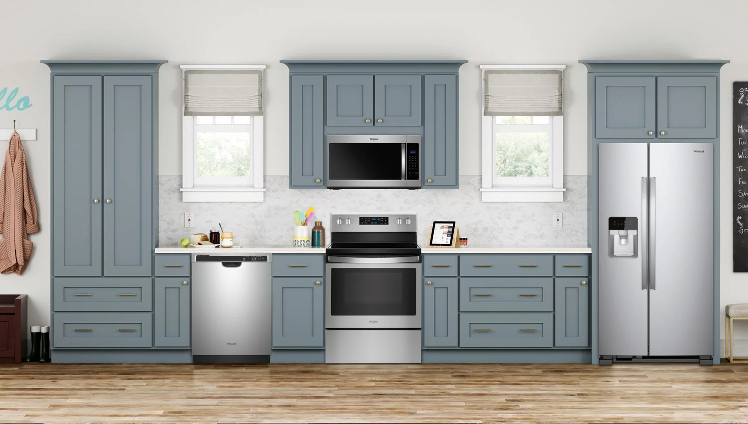 Whirlpool 32.8" 21 Cu. Ft. Monochromatic Stainless Steel Side-by-Side Refrigerator  - WRS331SDHM - Image 2