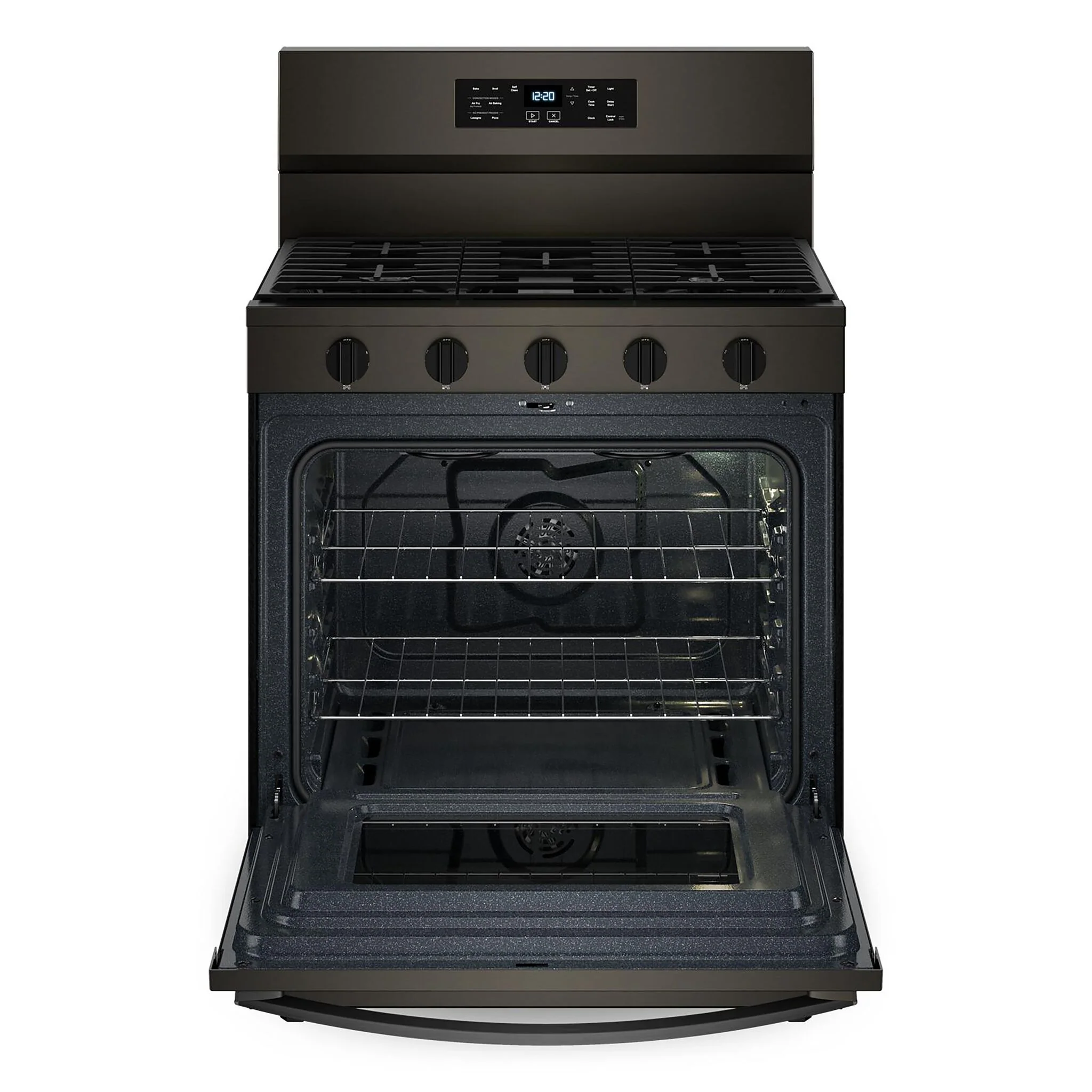 Whirlpool Print Resistant Black Stainless Gas Freestanding Range (5 Cu.Ft.) - WFGS5030RV - Image 2