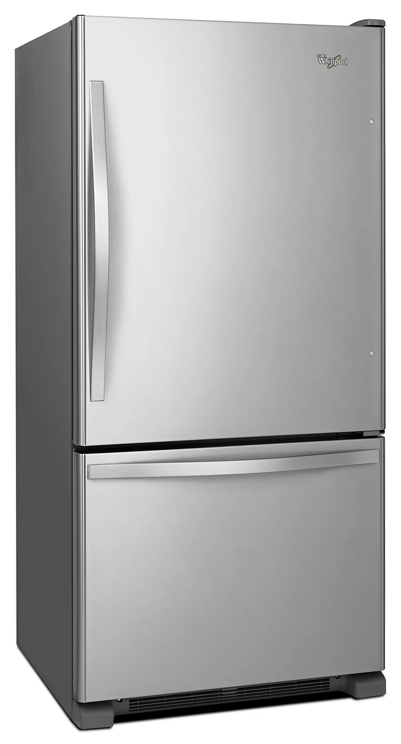 Whirlpool Stainless Steel Bottom-Freezer Refrigerator (22.1 Cu. Ft.) - WRB322DMBM - Image 2