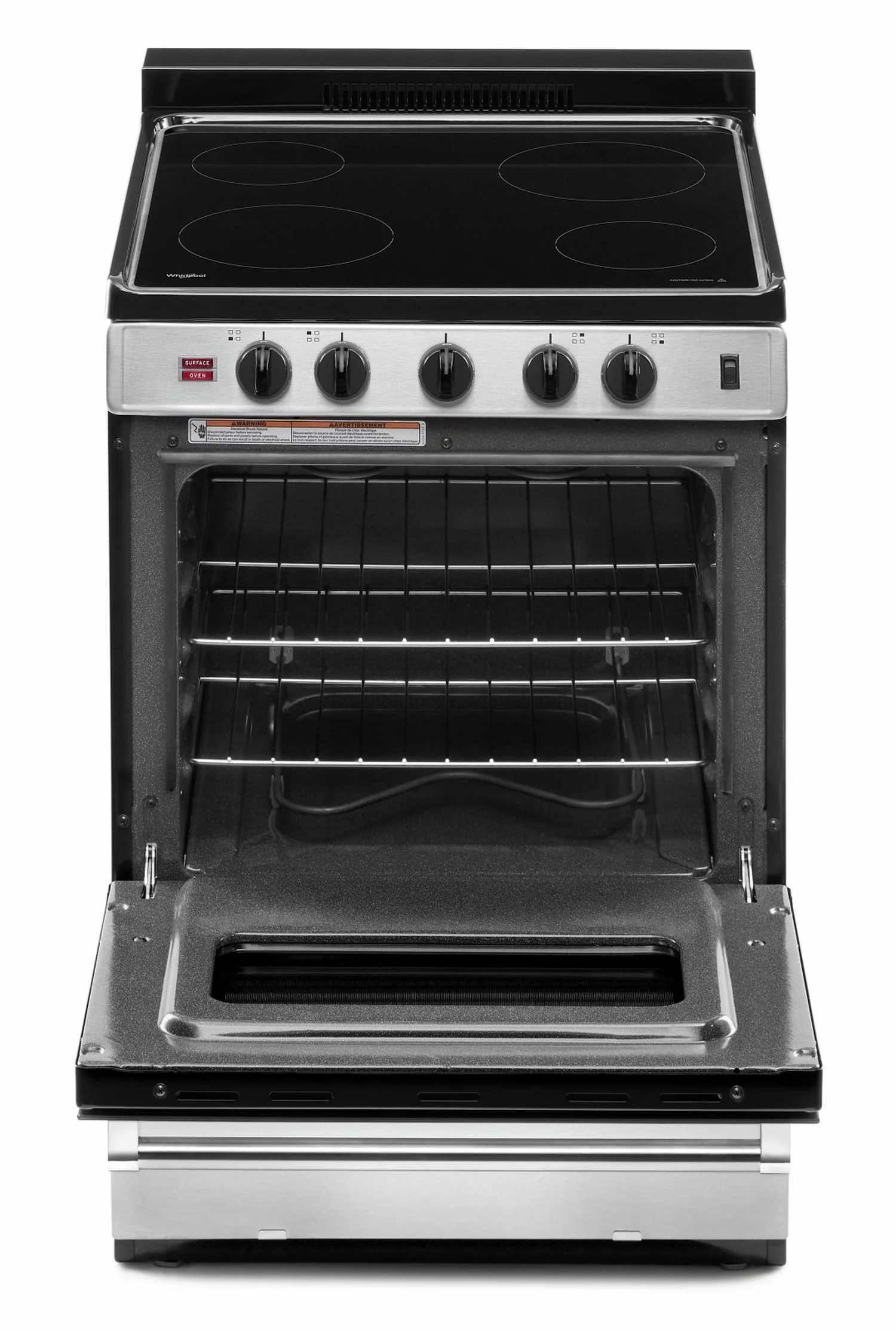 Whirlpool Stainless Steel Freestanding Electric Range (2.96 Cu. Ft.) - YWFE50M4HS - Image 2