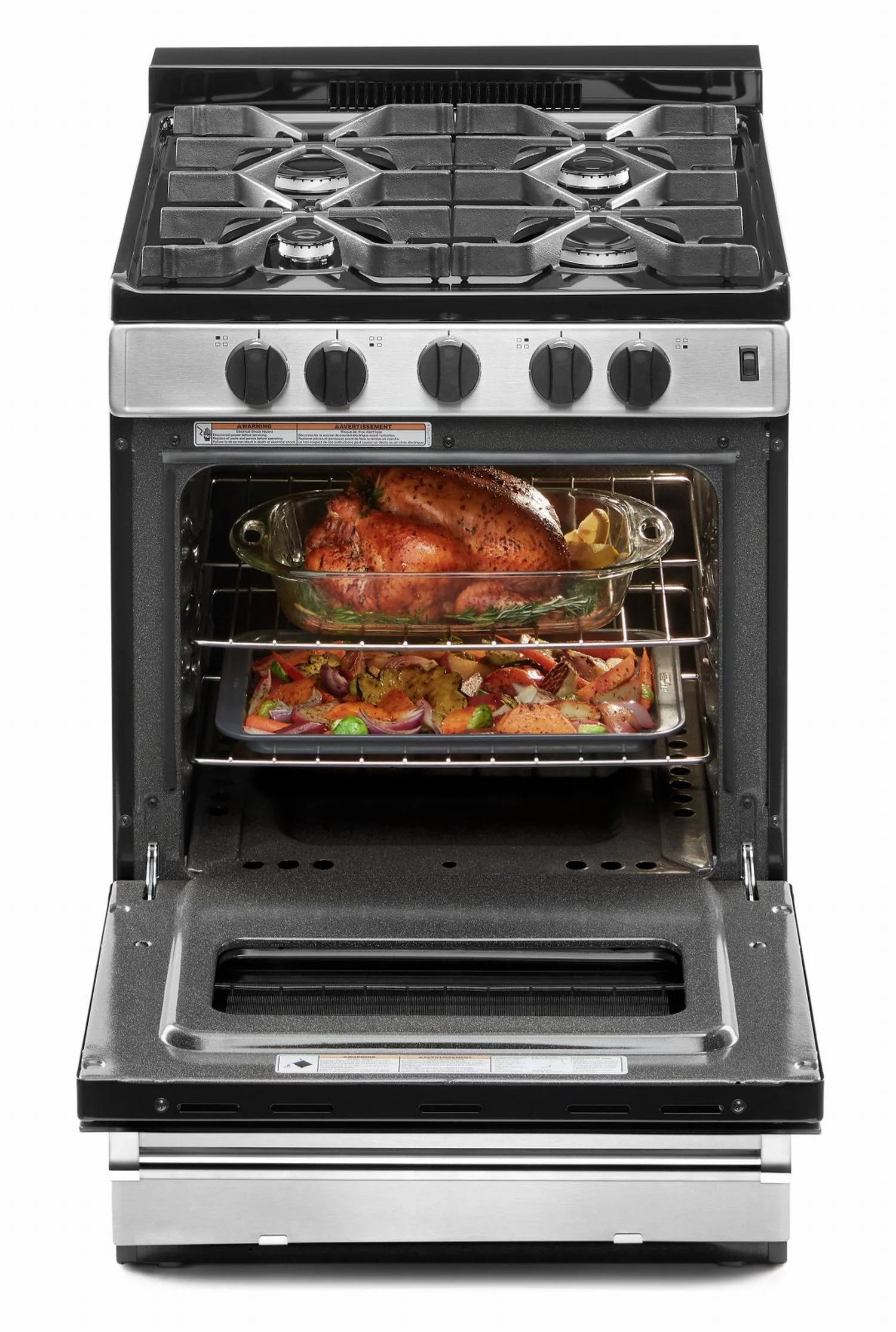 Whirlpool Stainless Steel Freestanding Gas Range (2.96 Cu. Ft.) - WFG500M4HS - Image 4