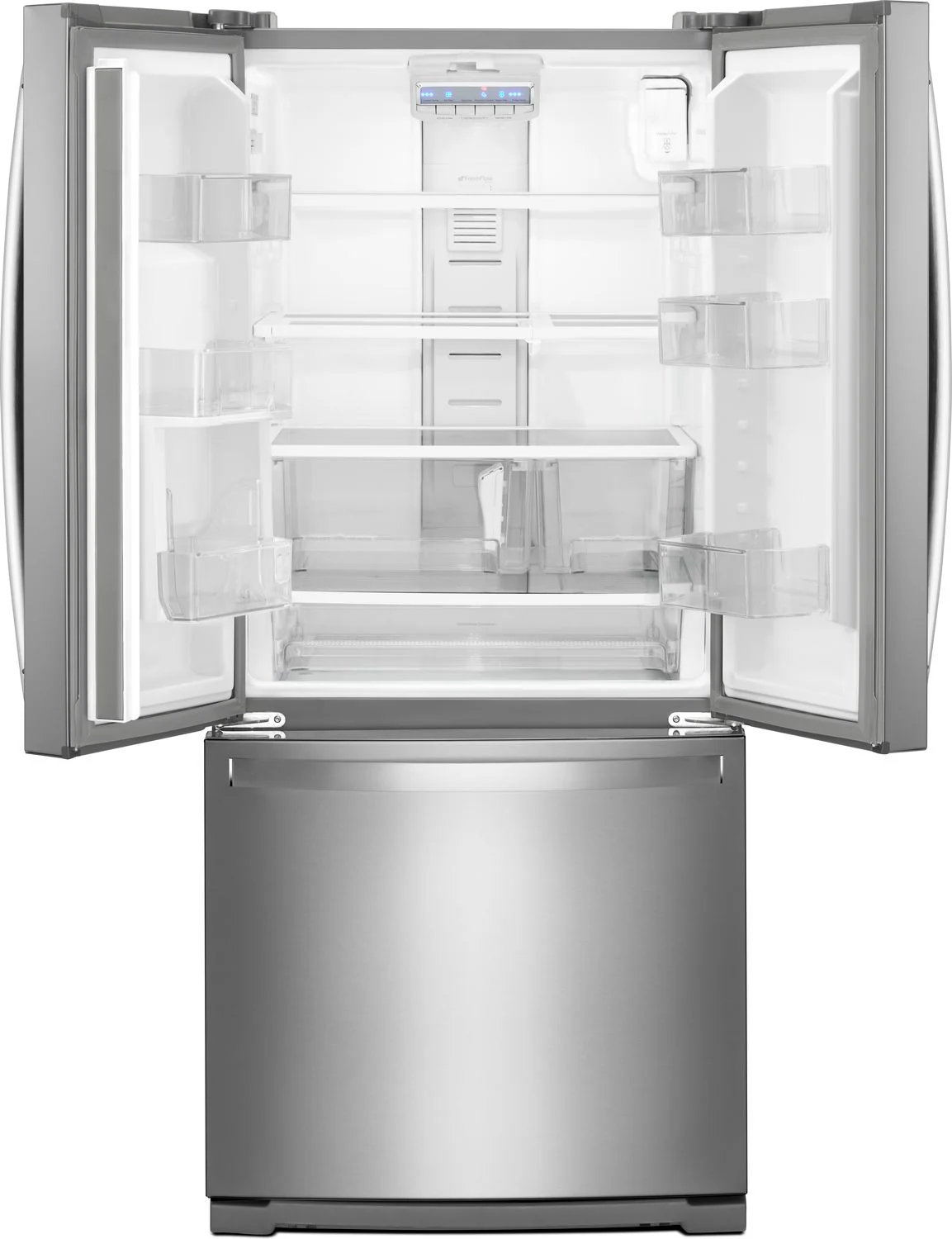 Whirlpool 29.5" 20 Cu. Ft. Stainless Steel French Door Refrigerator - WRF560SFHZ - Image 4