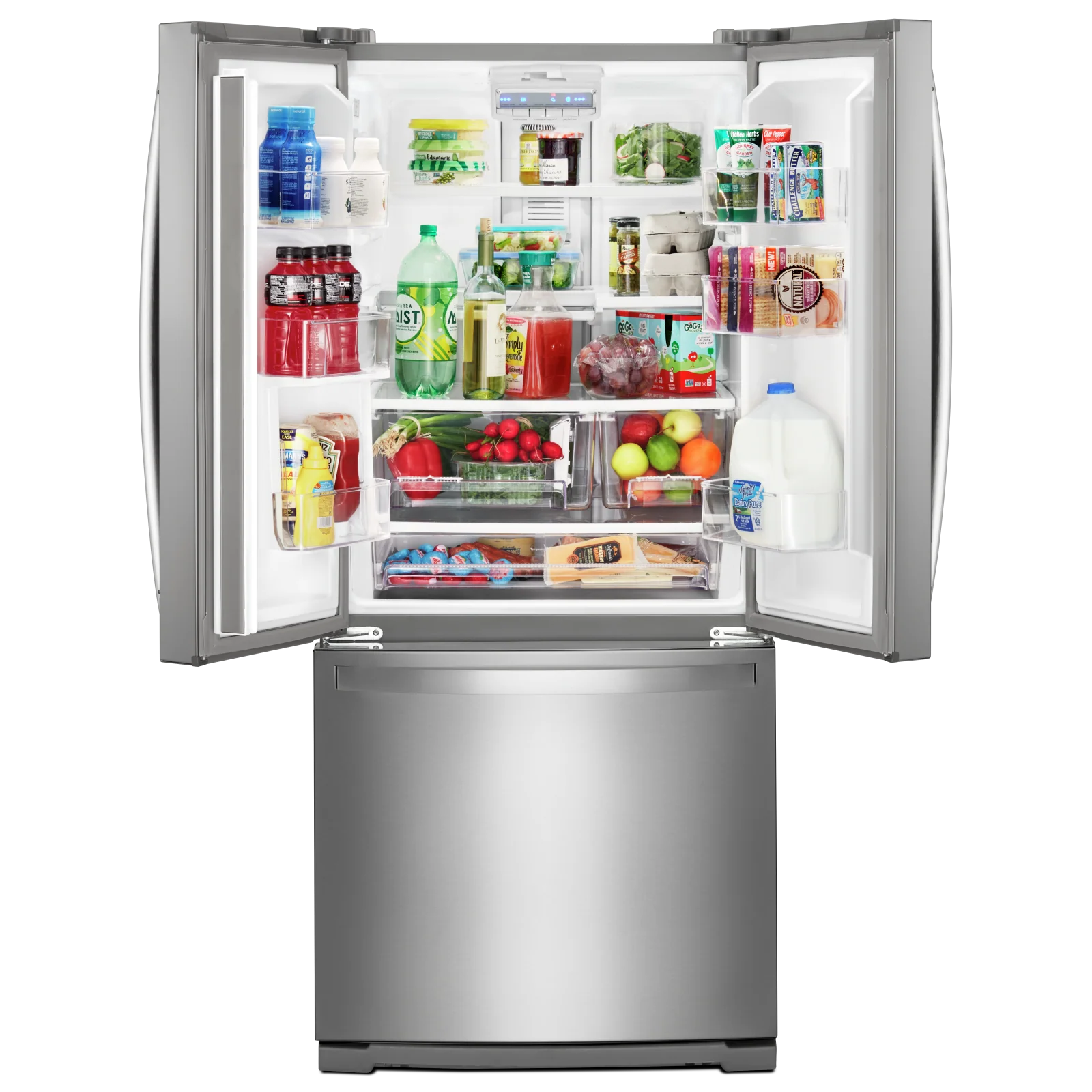 Whirlpool 29.5" 20 Cu. Ft. Stainless Steel French Door Refrigerator - WRF560SFHZ - Image 5