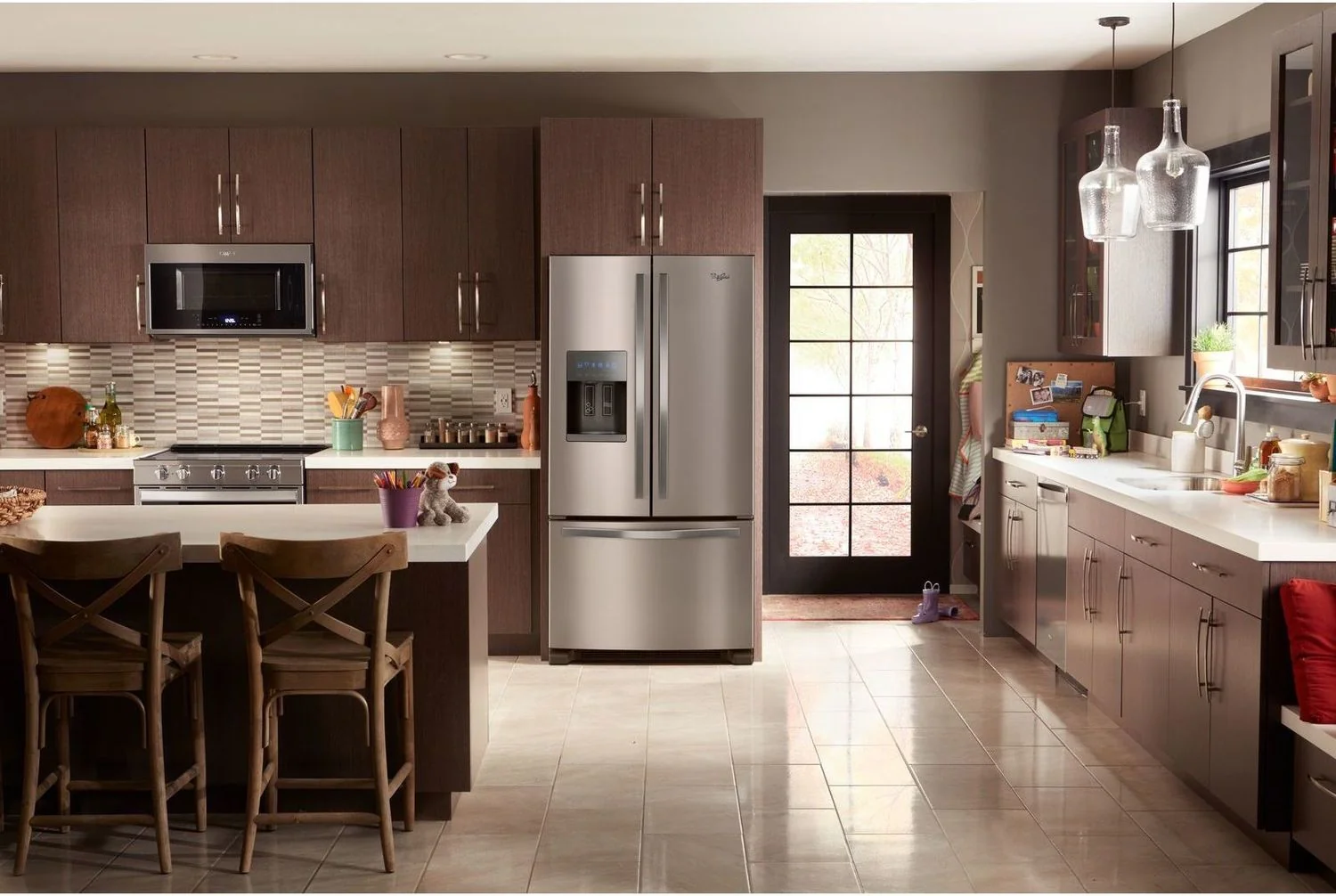 Whirlpool Stainless Steel French Door Refrigerator (25 Cu. Ft.) - WRF555SDFZ - Image 5