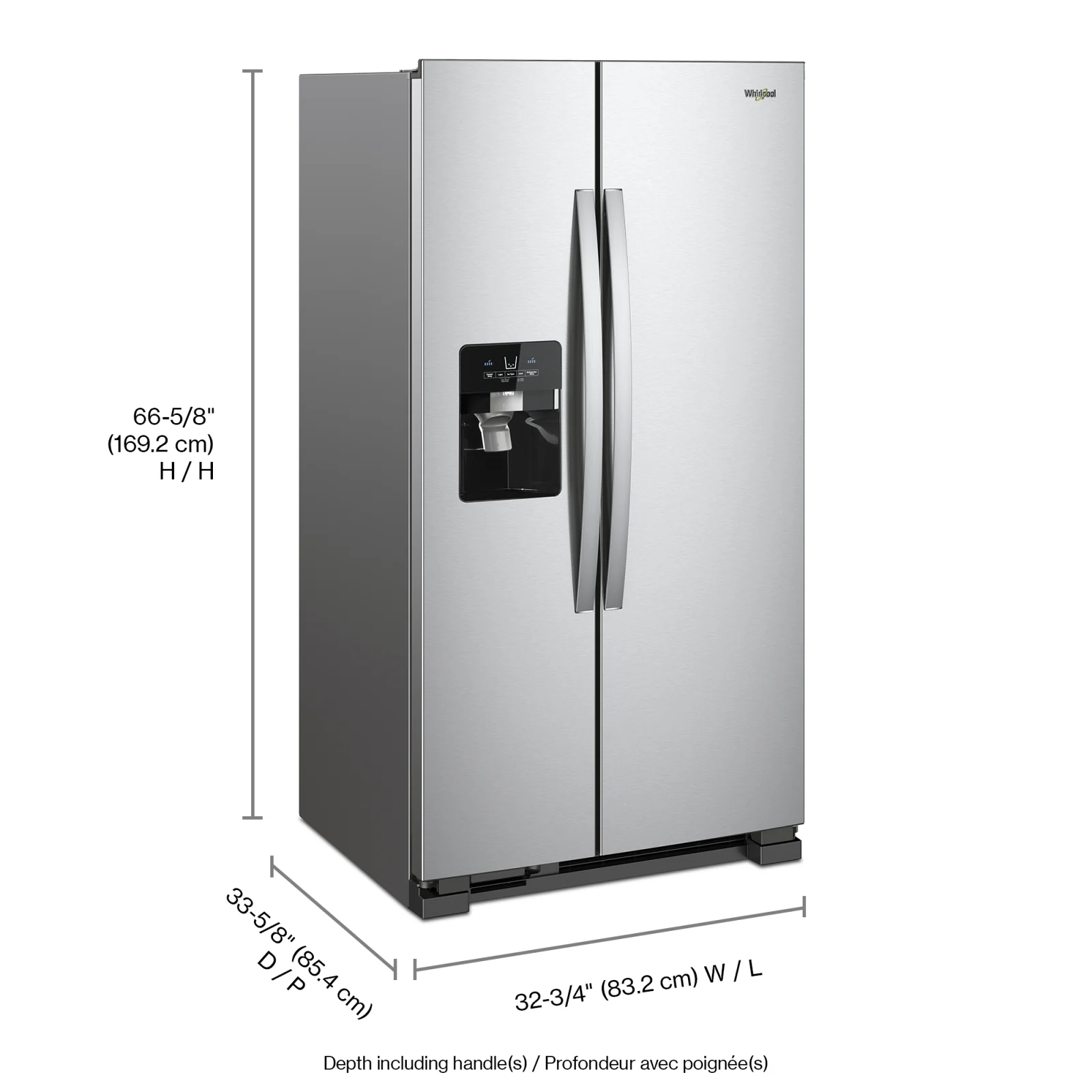 Whirlpool 33.1" 21.4 Cu. Ft. Stainless Steel Side-by-Side Refrigerator - WRS321SDHZ - Image 6