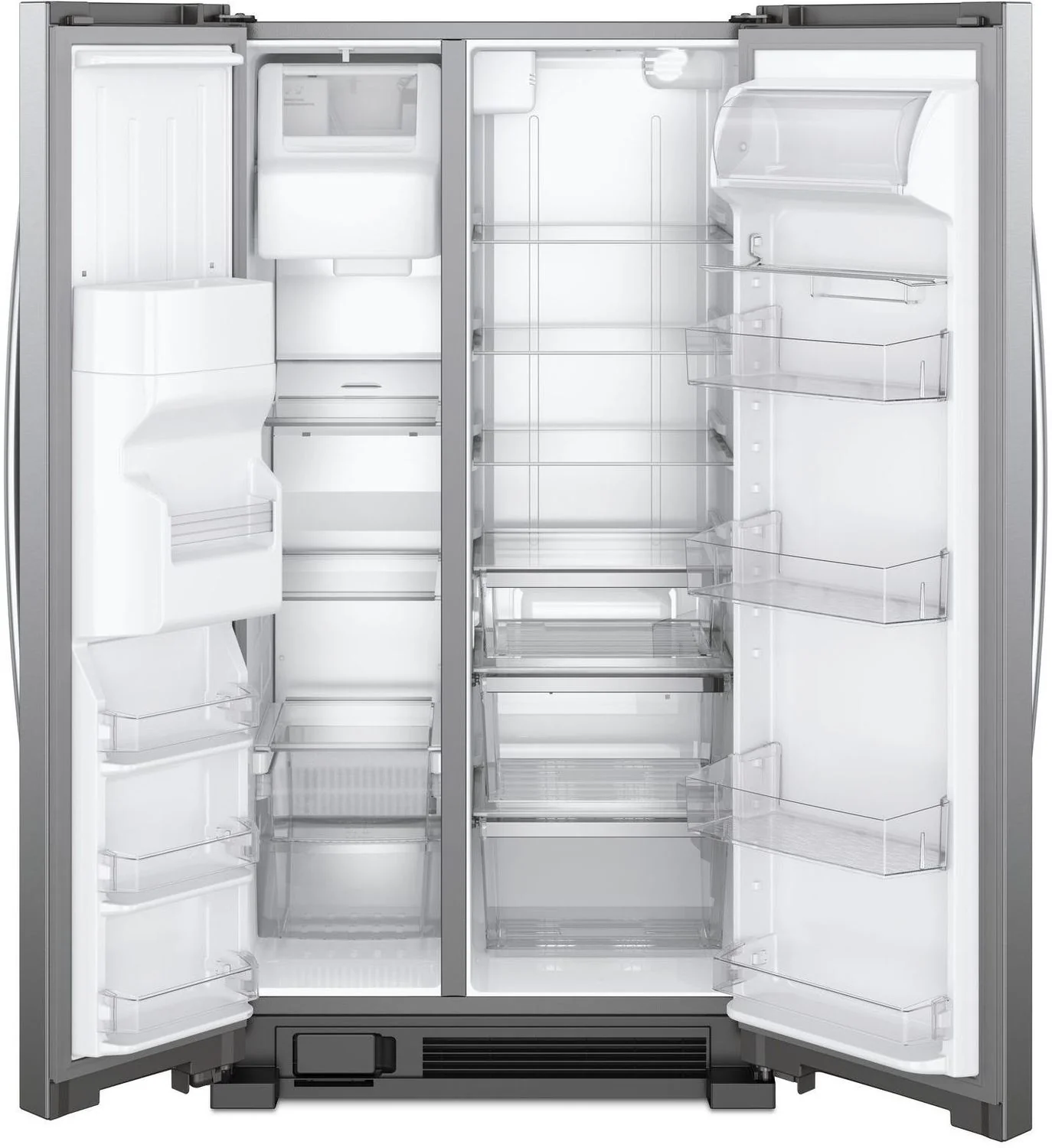 Whirlpool 35.88" 25 Cu. Ft. Stainless Steel Side-by-Side Refrigerator - WRS325SDHZ - Image 4