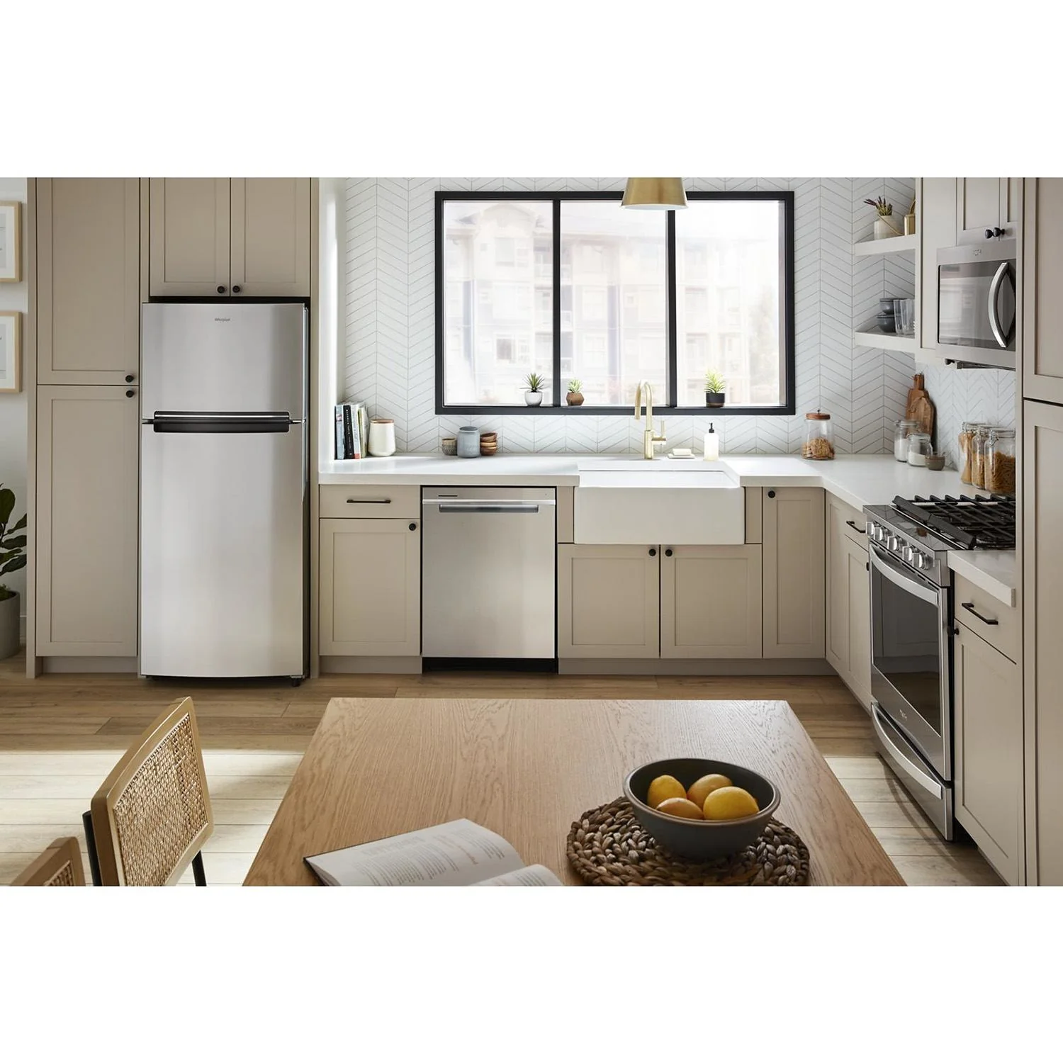 Whirlpool 30.5" 16.3 Cu. Ft. Stainless Steel Top-Freezer Refrigerator - WRTX5028PM - Image 10