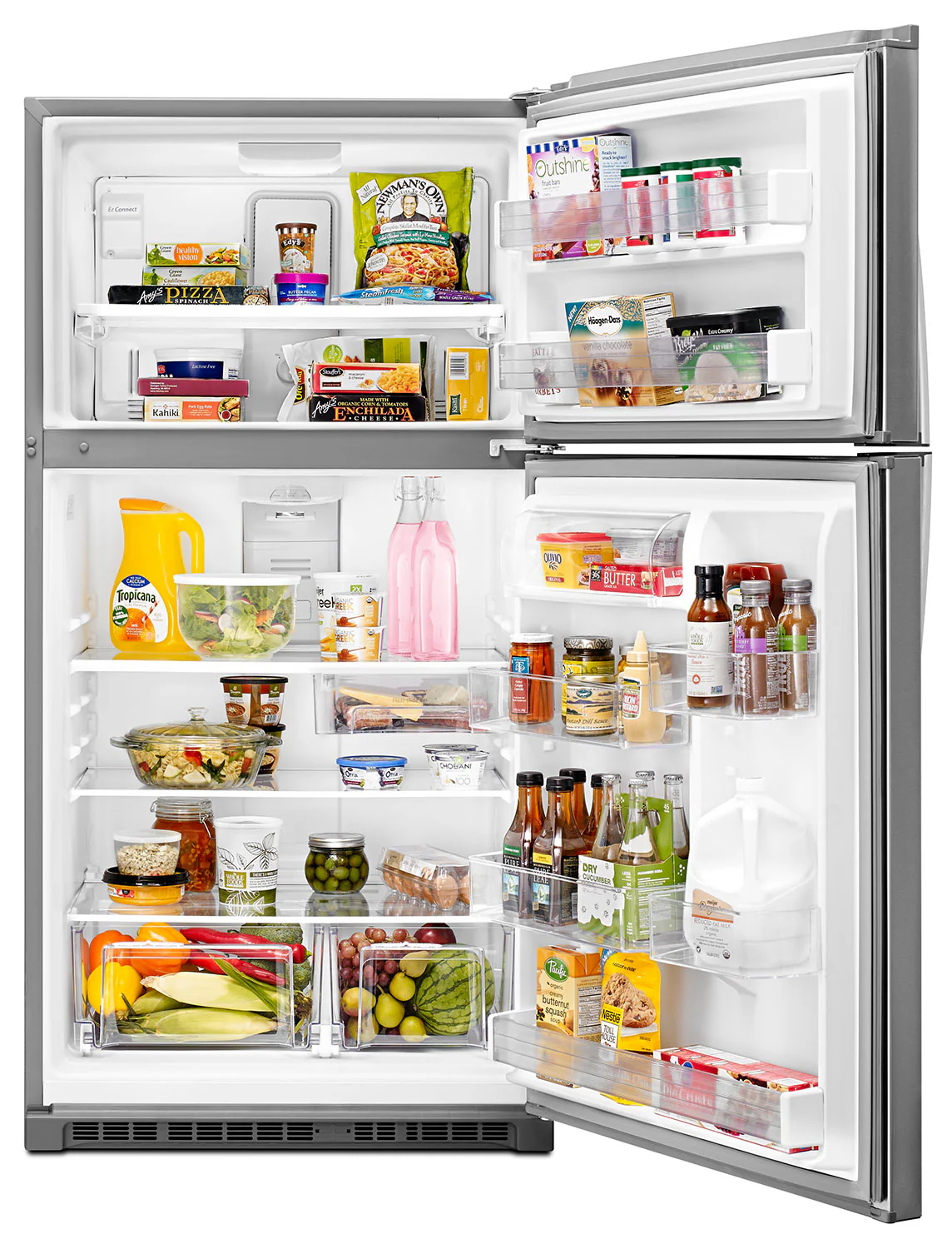 Whirlpool 33" 21.3 Cu. Ft. Stainless Steel Top-Freezer Refrigerator - WRT541SZDM - Image 8