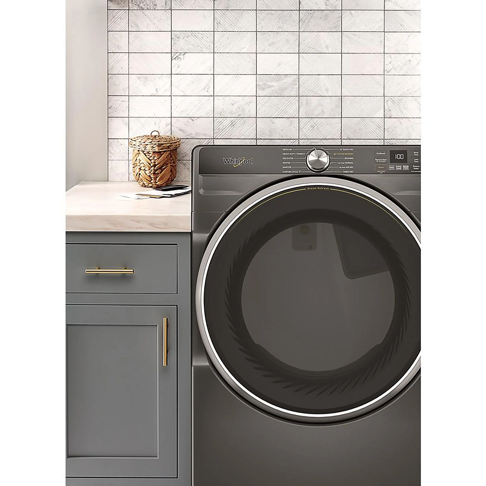 Whirlpool Volcano Black Gas Dryer (7.4 Cu.Ft.) - WGD6720RU - Image 2