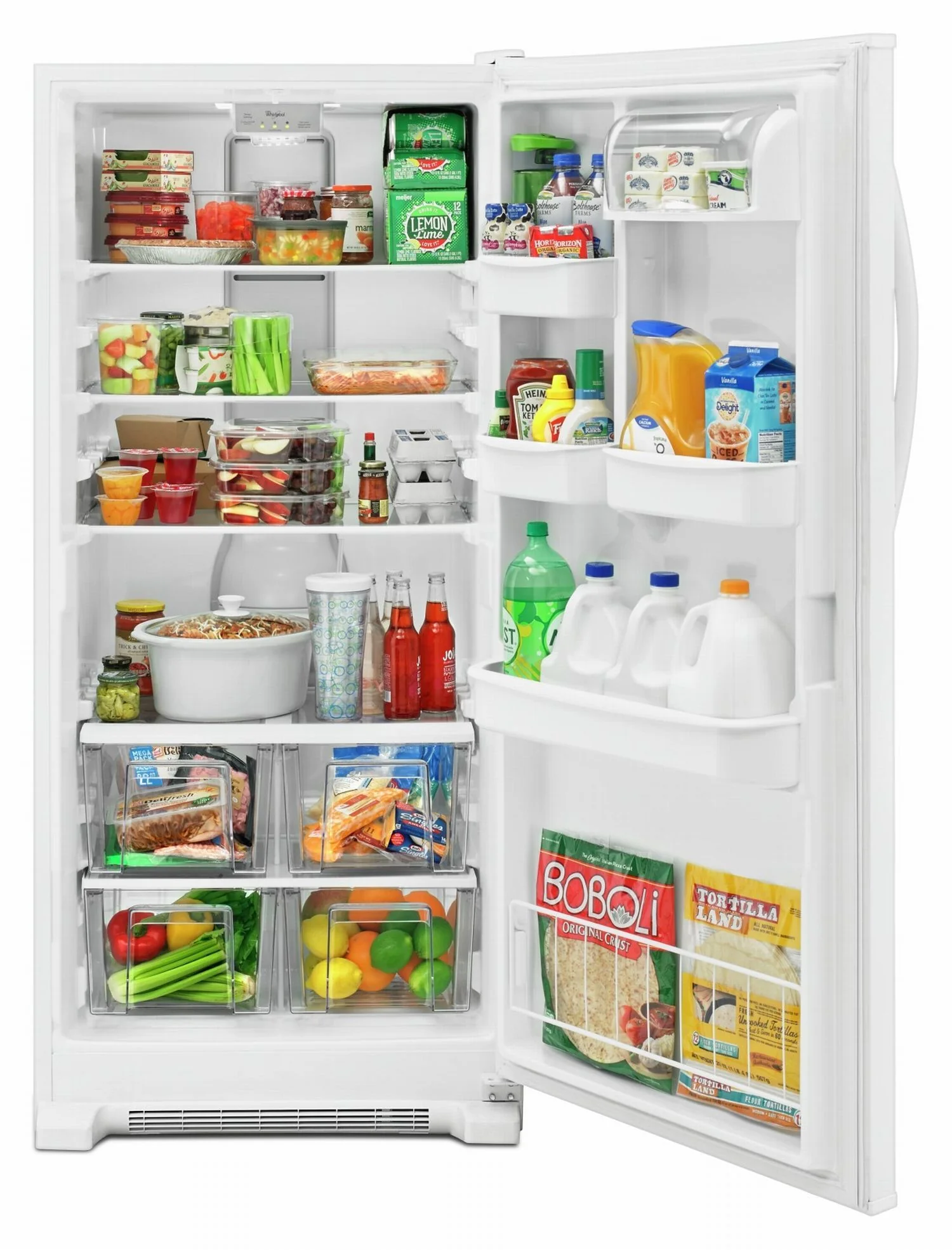 Whirlpool White All Refrigerator (17.7 Cu.Ft.) - WRR56X18FW - Image 3