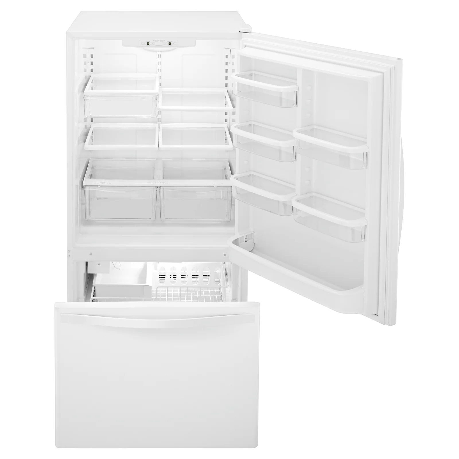 Whirlpool 30" 18.4 Cu. Ft. White Bottom-Freezer Refrigerator - WRB329DFBW - Image 3